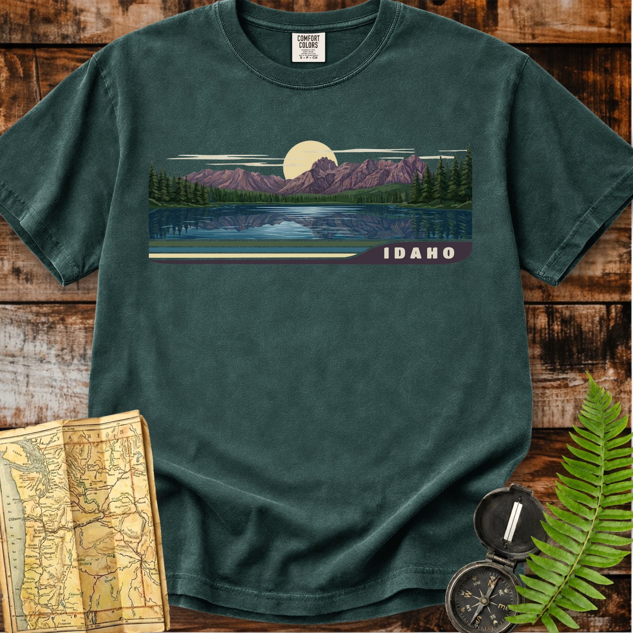 Idaho |  Sawtooth Mountains & Redfish Lake T-Shirt
