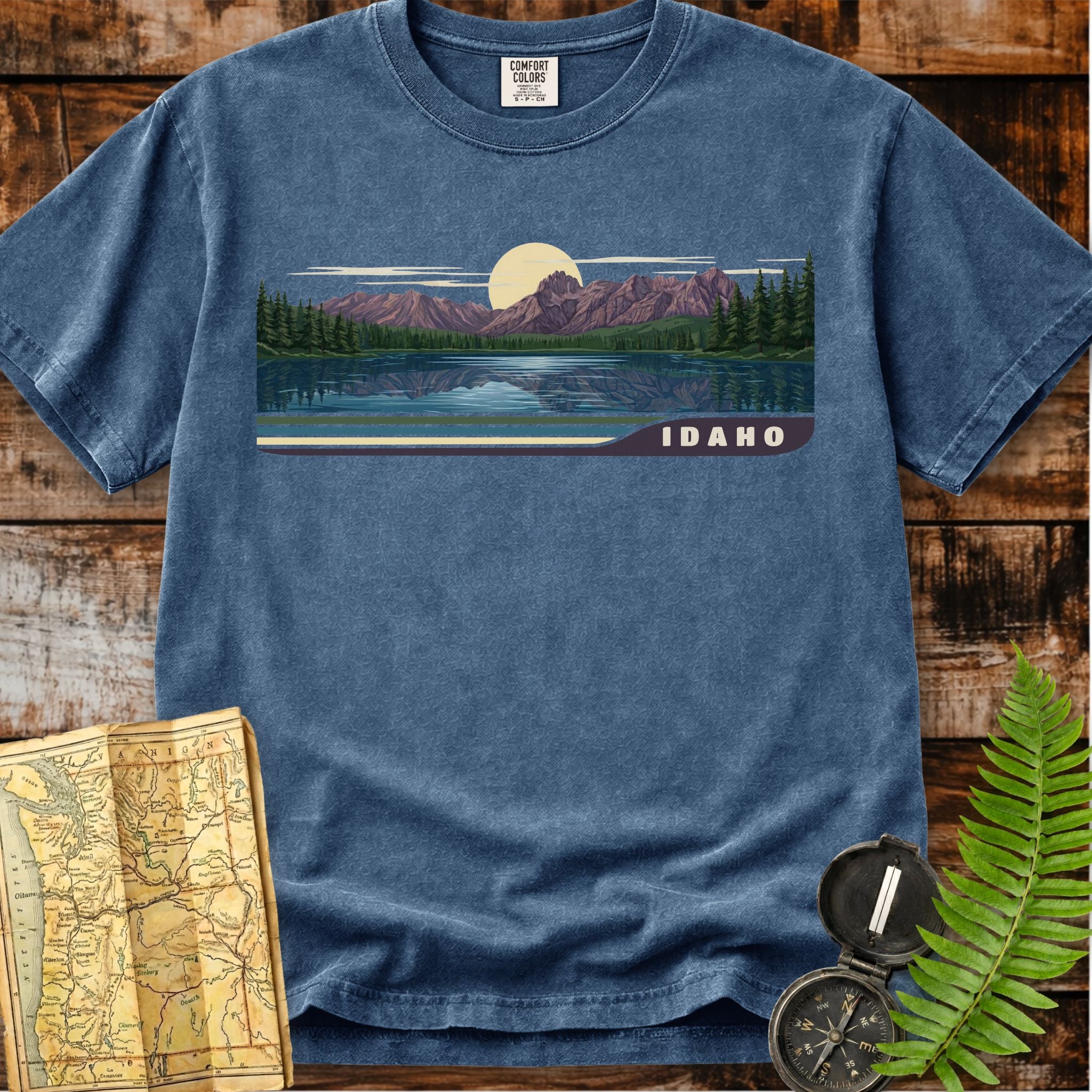 Idaho |  Sawtooth Mountains & Redfish Lake T-Shirt