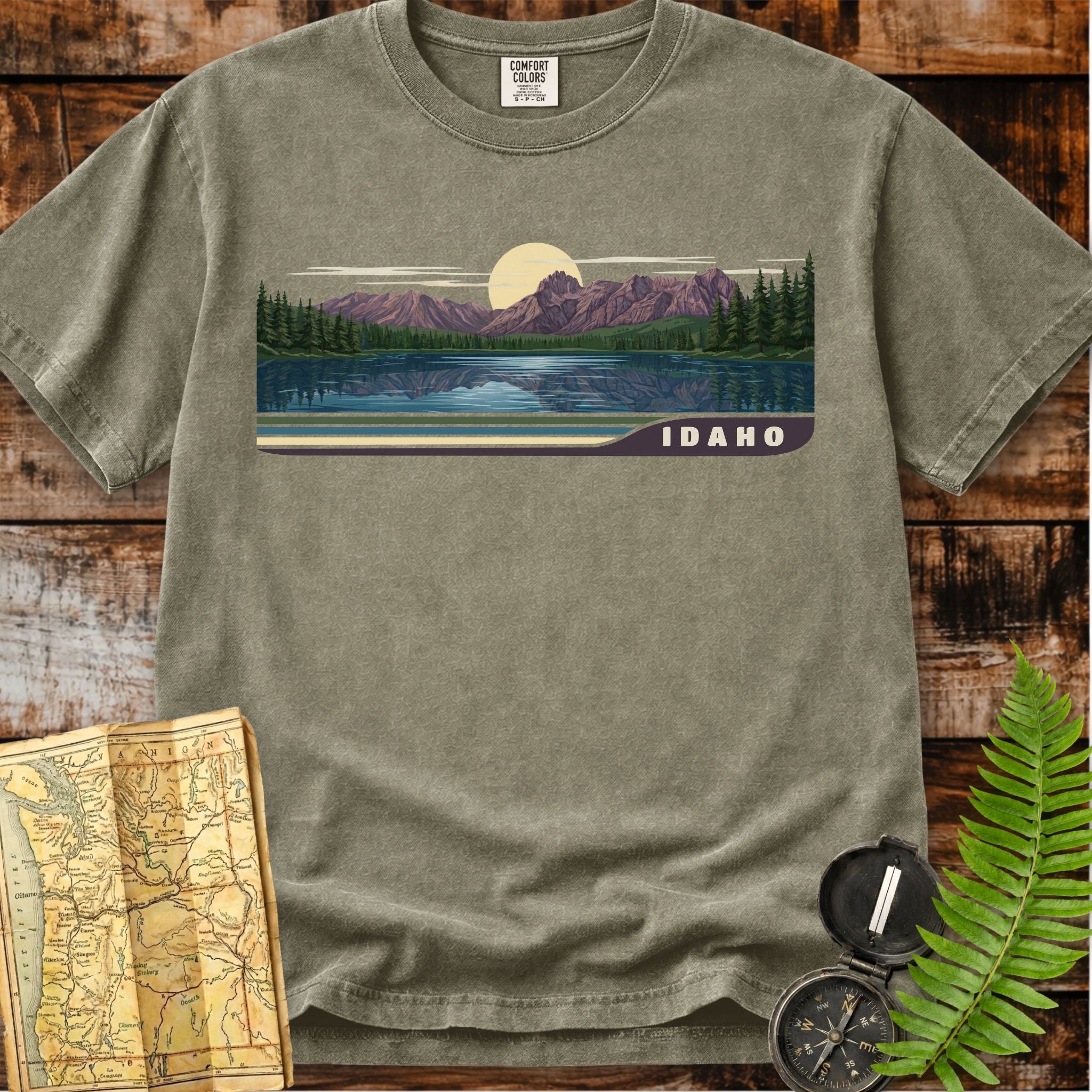 Idaho |  Sawtooth Mountains & Redfish Lake T-Shirt