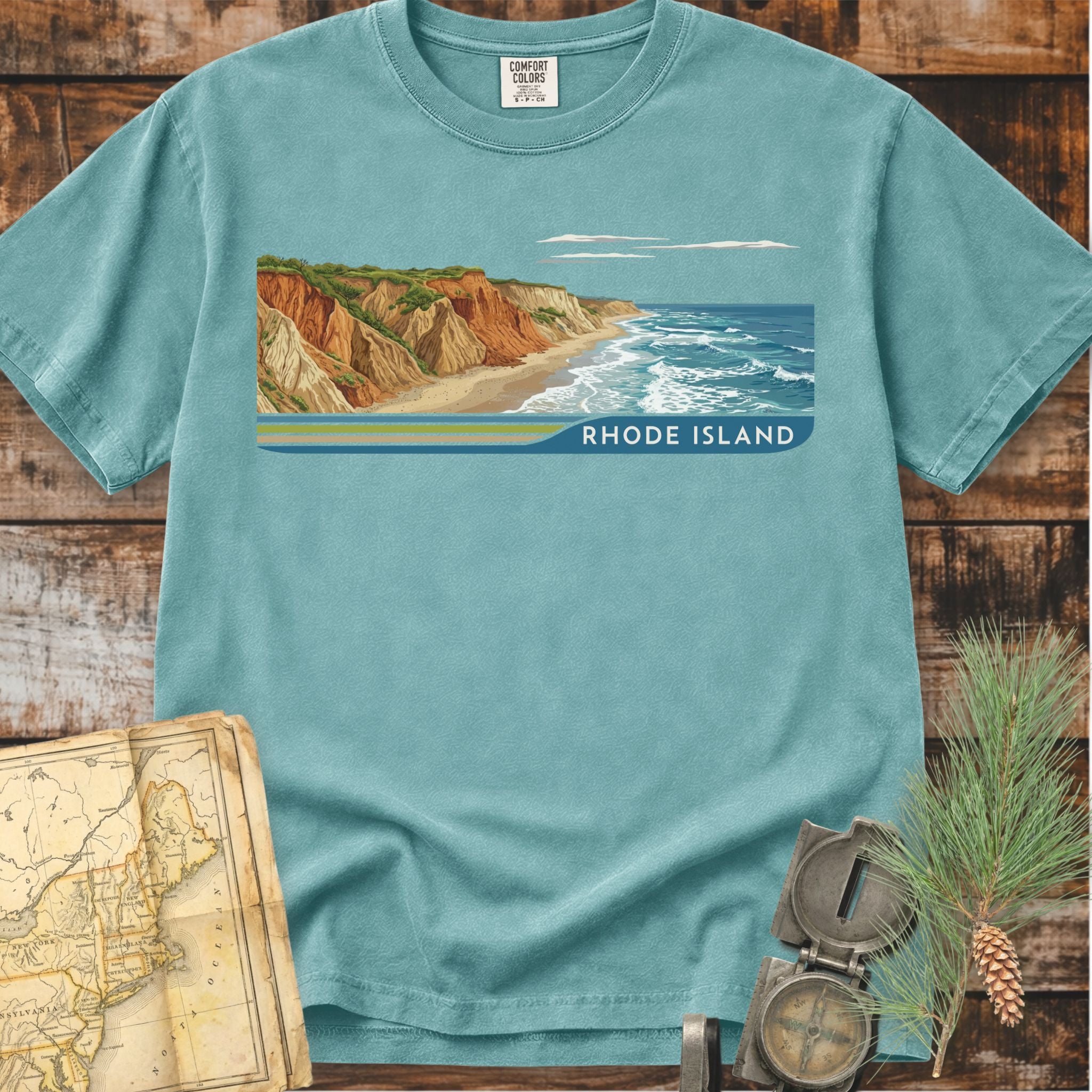 Rhode Island | Mohegan Bluffs T-Shirt