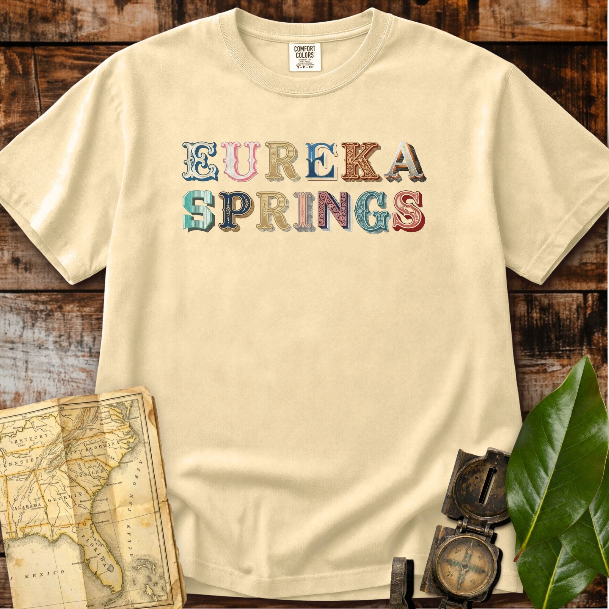 Eureka Springs | Victorian Typeset T-Shirt