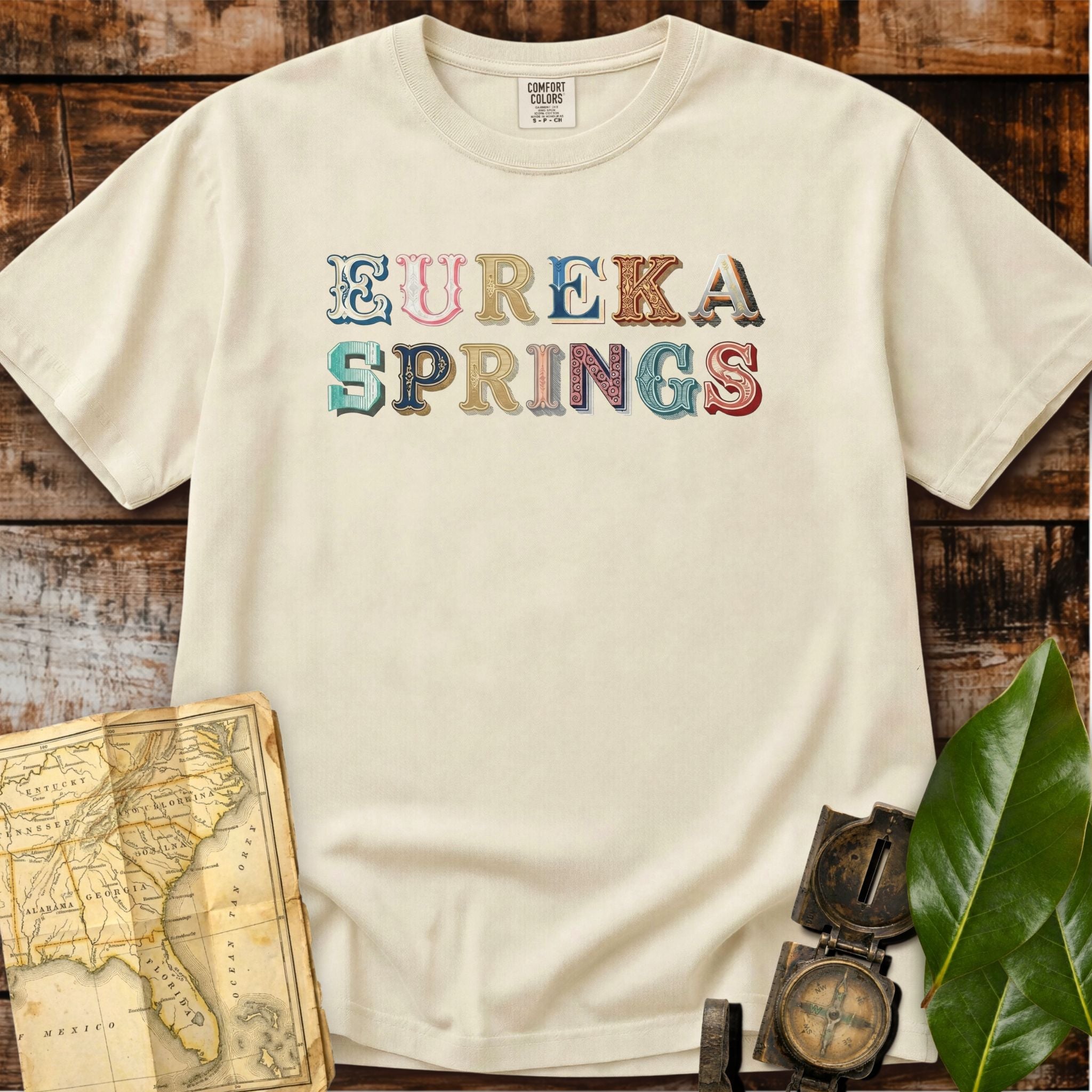 Eureka Springs | Victorian Typeset T-Shirt