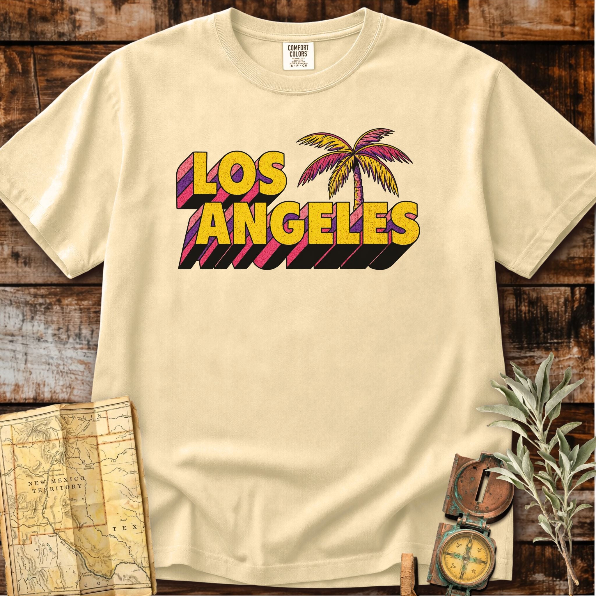 Los Angeles California | Retro Palm Tree T-Shirt