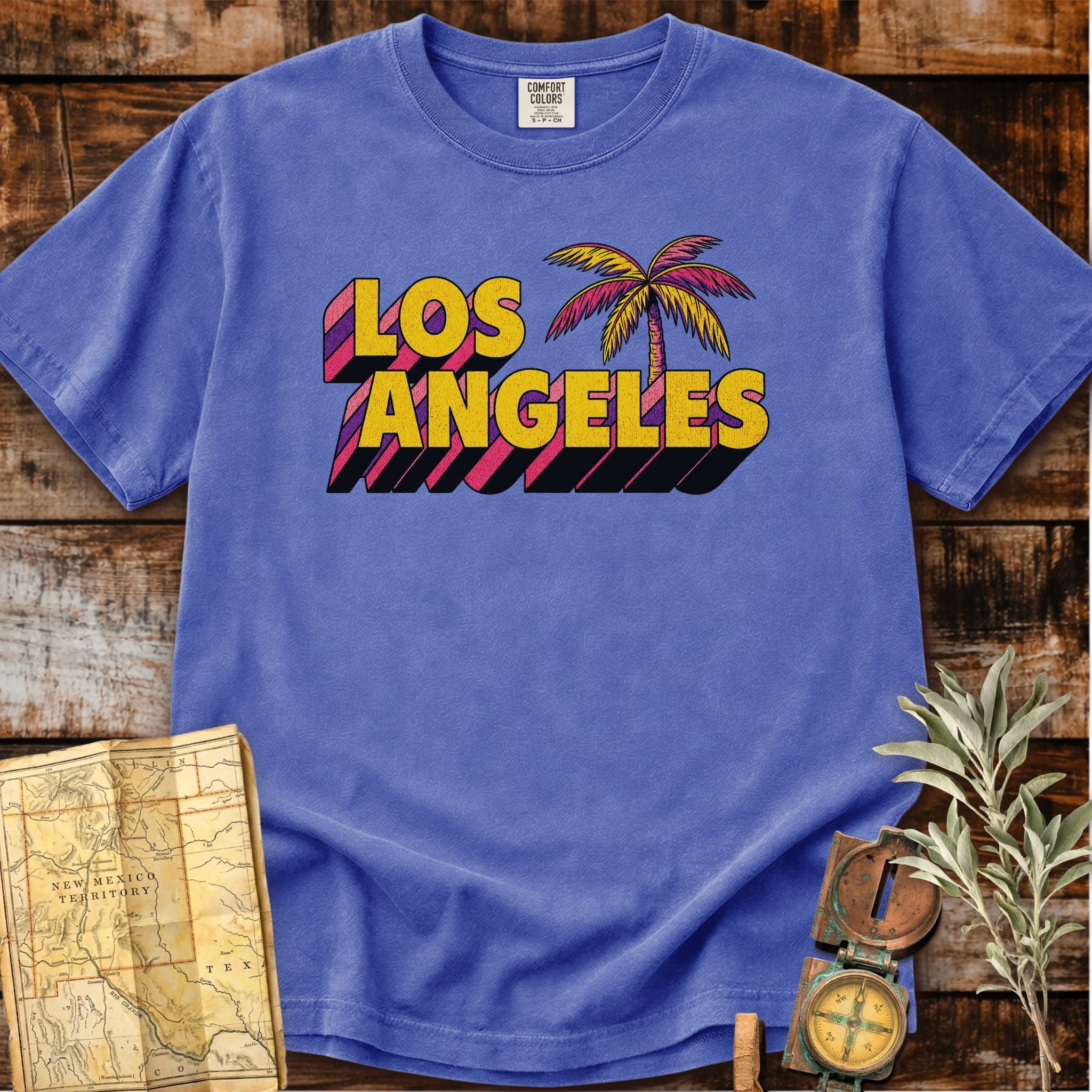 Los Angeles California | Retro Palm Tree T-Shirt
