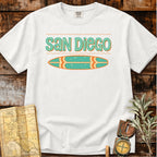 San Diego California | Tiki Surfboard T-Shirt