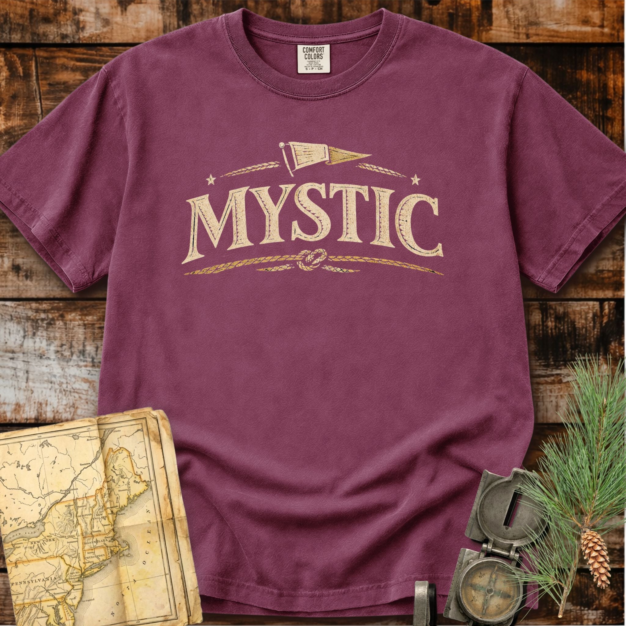 Mystic Connecticut | Nautical Flag T-Shirt