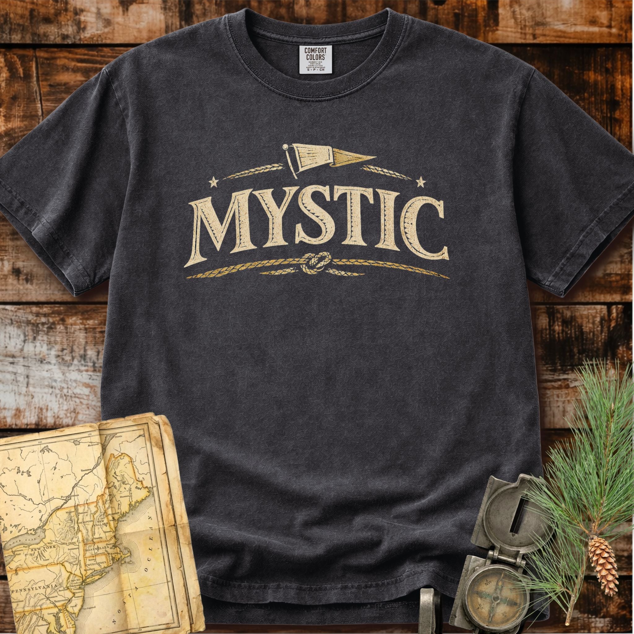 Mystic Connecticut | Nautical Flag T-Shirt