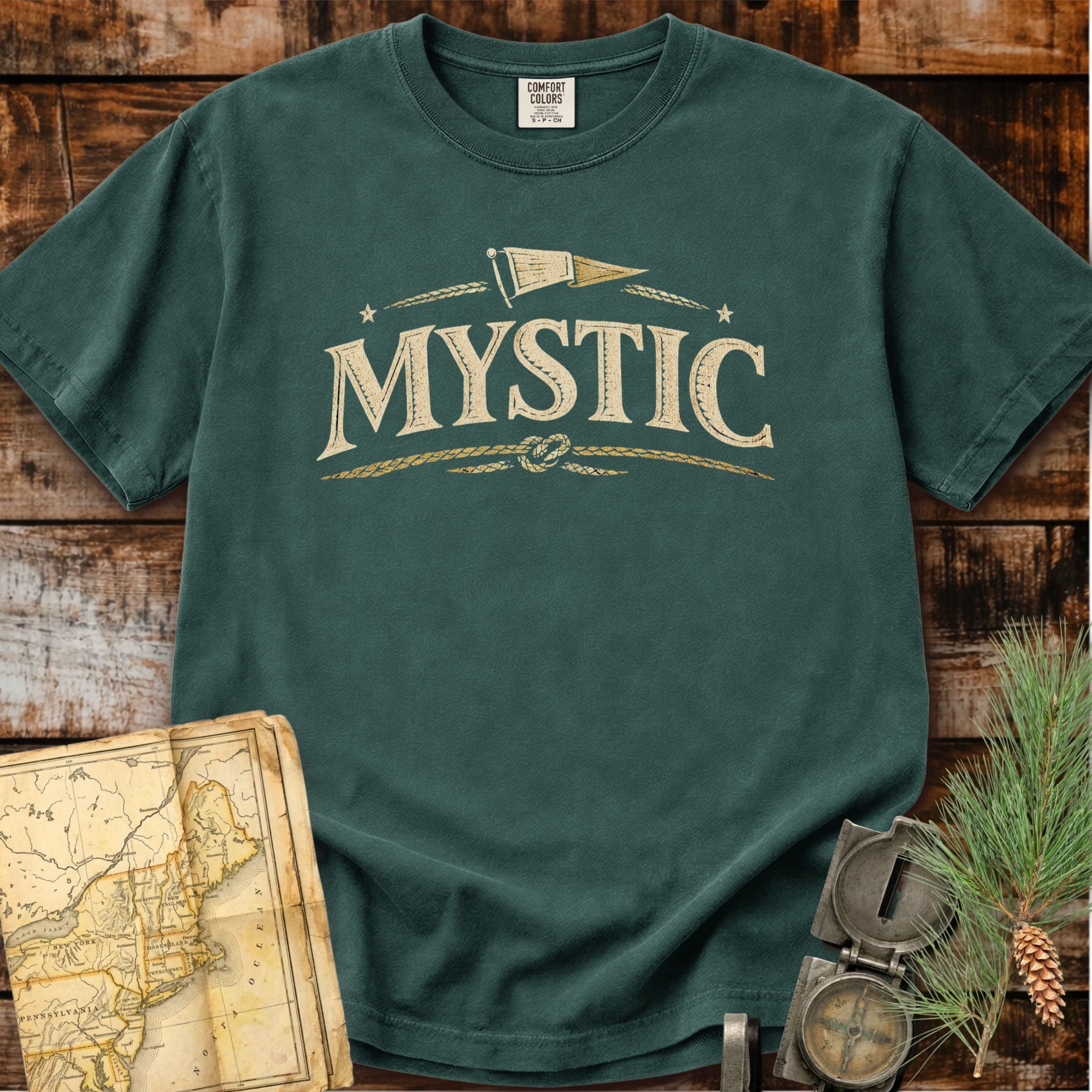 Mystic Connecticut | Nautical Flag T-Shirt