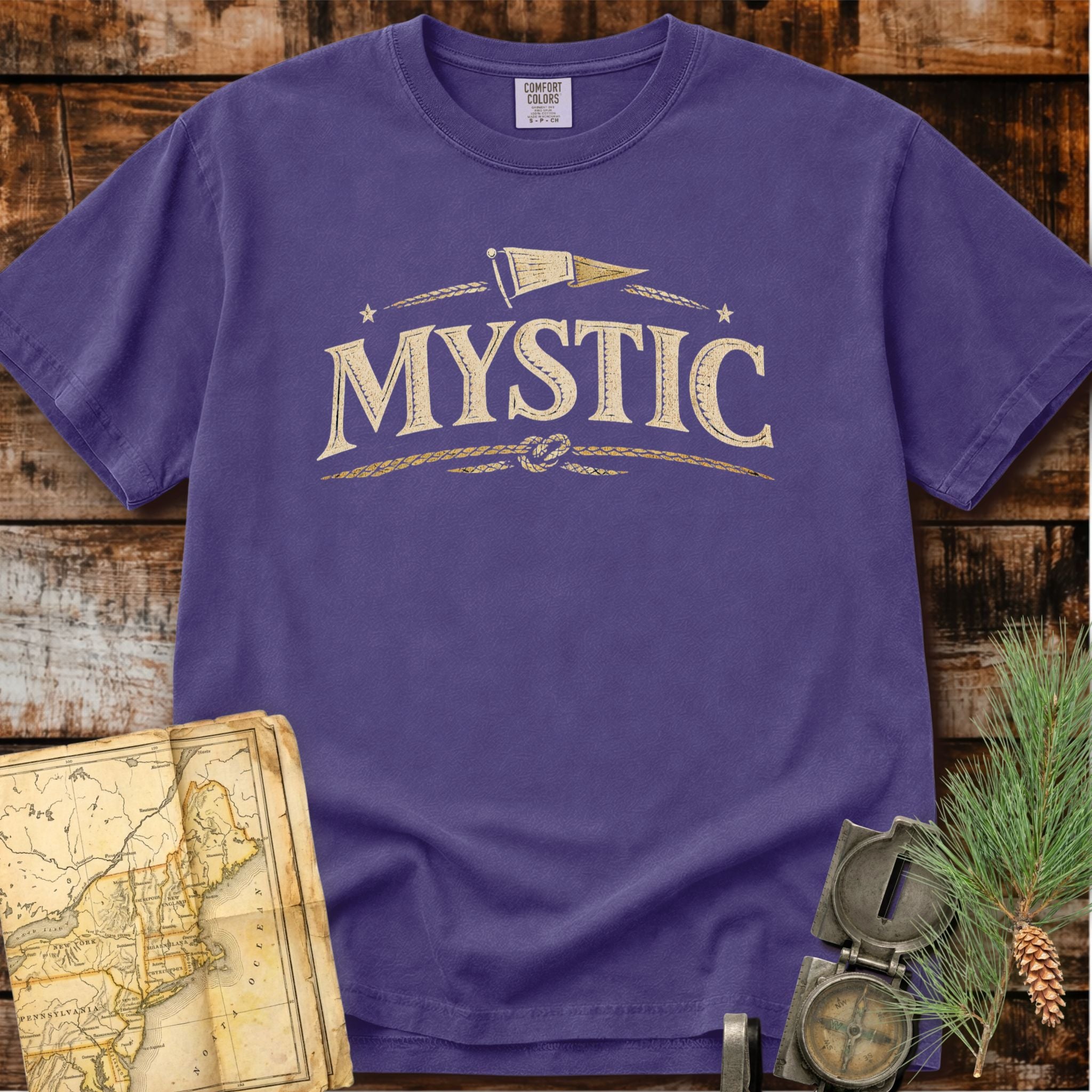 Mystic Connecticut | Nautical Flag T-Shirt