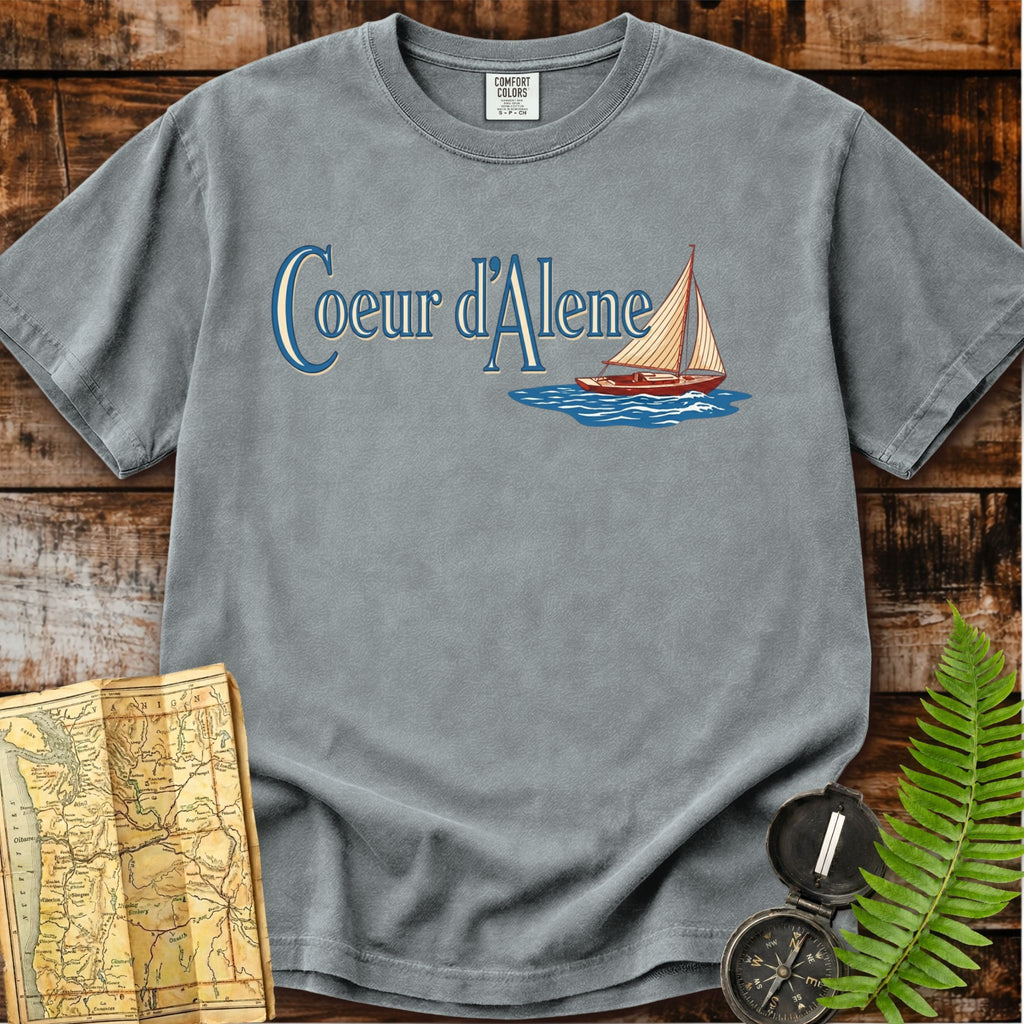 Coeur d’Alene Idaho | Sailboat T-Shirt