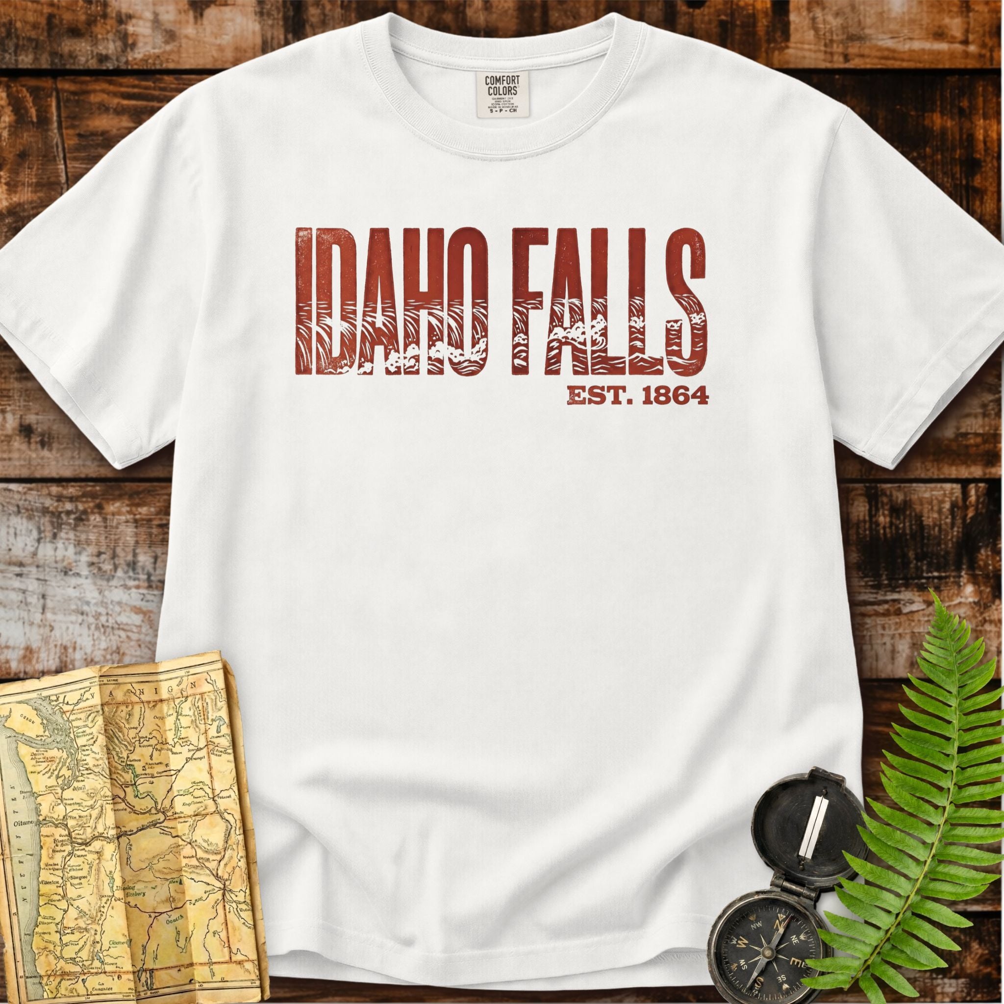 Idaho Falls Idaho | Retro Waterfalls T-Shirt