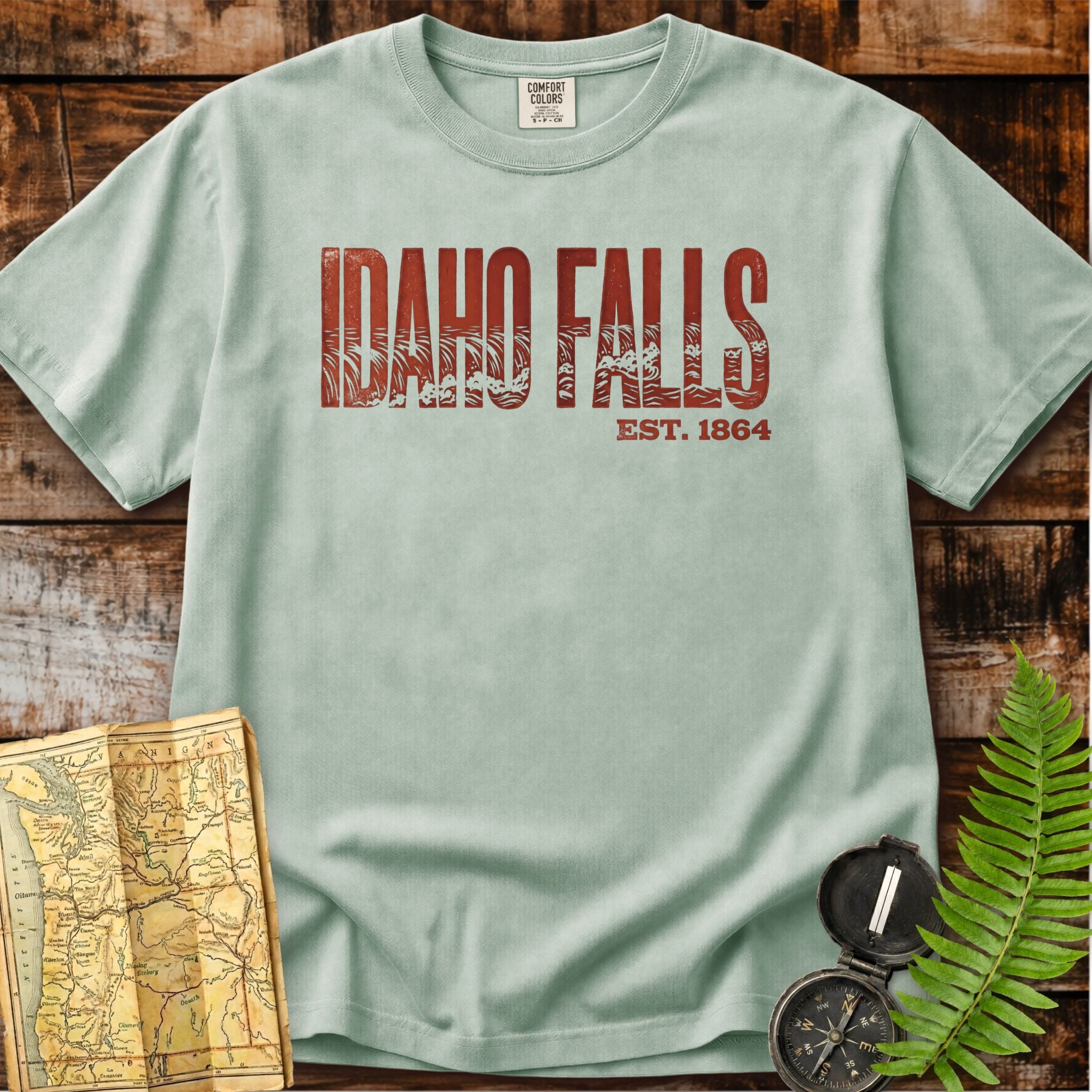 Idaho Falls Idaho | Retro Waterfalls T-Shirt