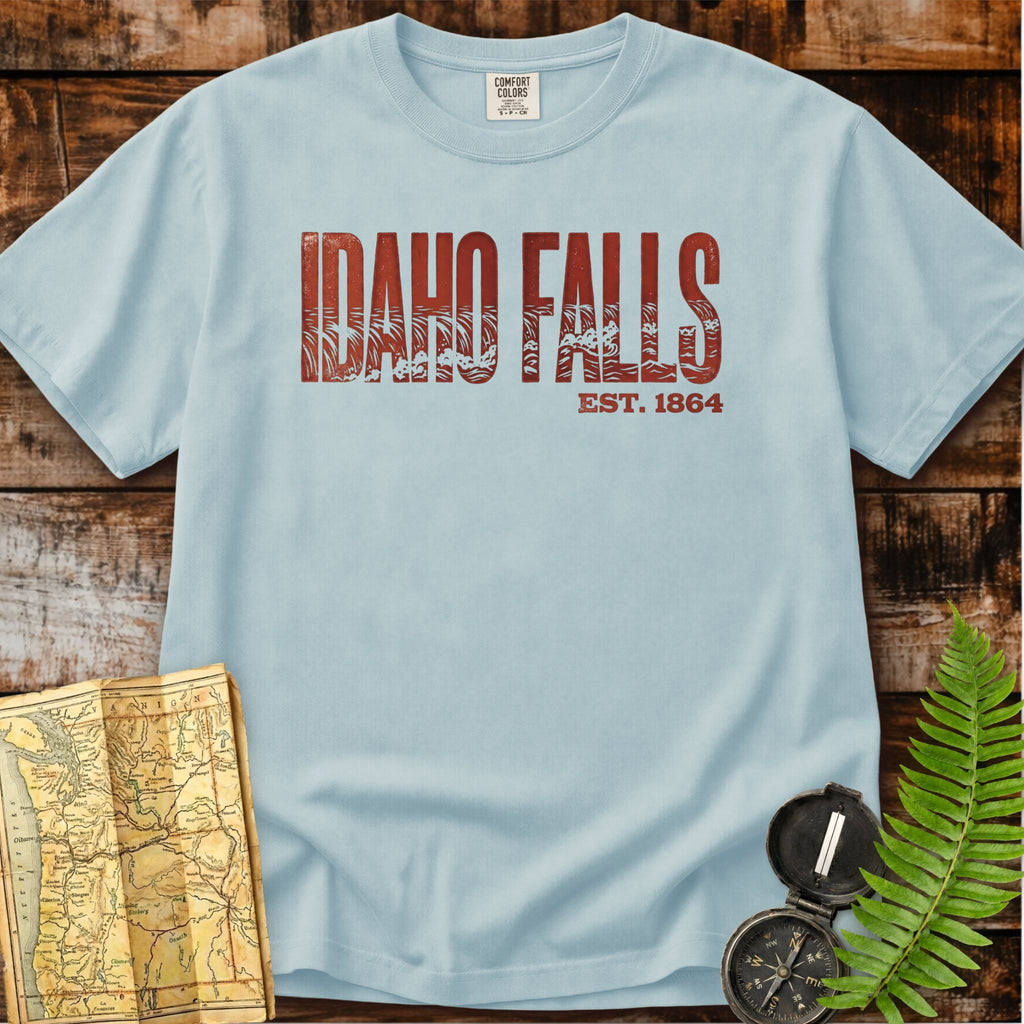 Idaho Falls Idaho | Retro Waterfalls T-Shirt