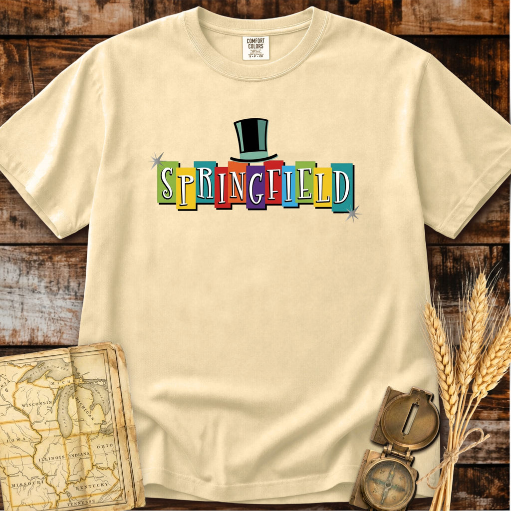 Springfield Illinois | Lincoln Hat T-Shirt