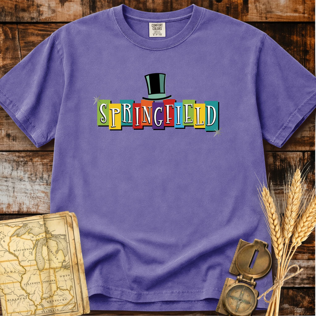 Springfield Illinois | Lincoln Hat T-Shirt