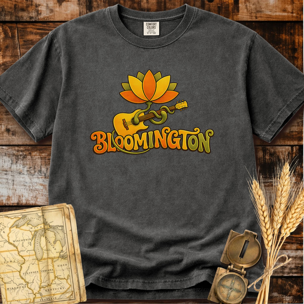 Bloomington Indiana | Lotus Guitar T-Shirt