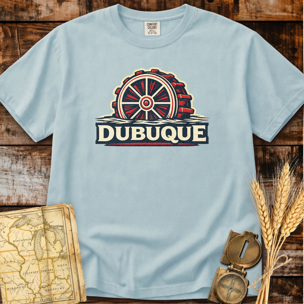 Dubuque Iowa | River Paddlewheel T-Shirt