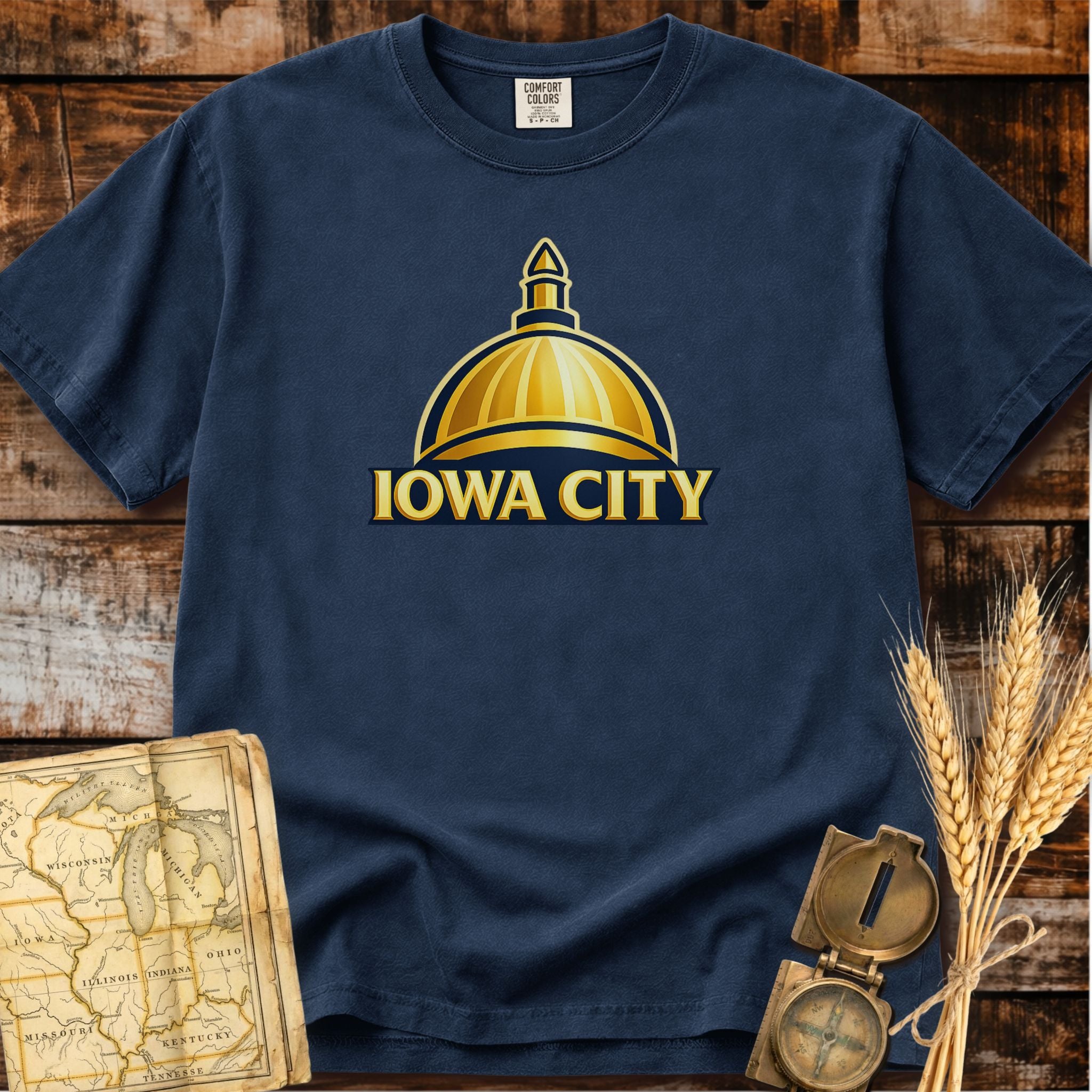 Iowa City Iowa | Golden Dome T-Shirt