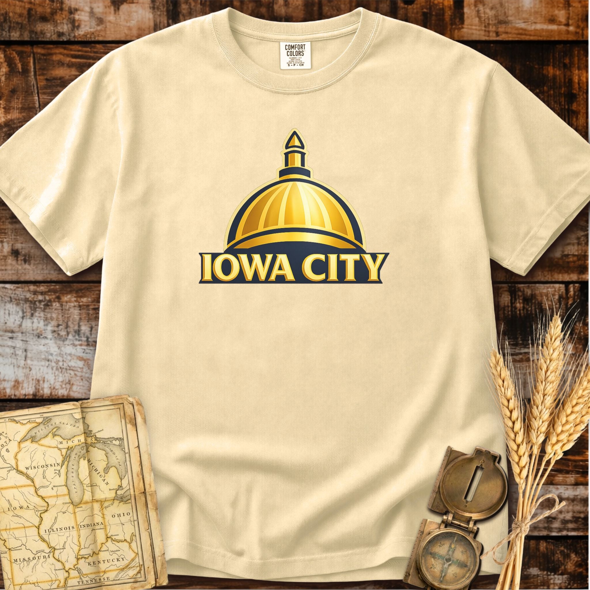 Iowa City Iowa | Golden Dome T-Shirt