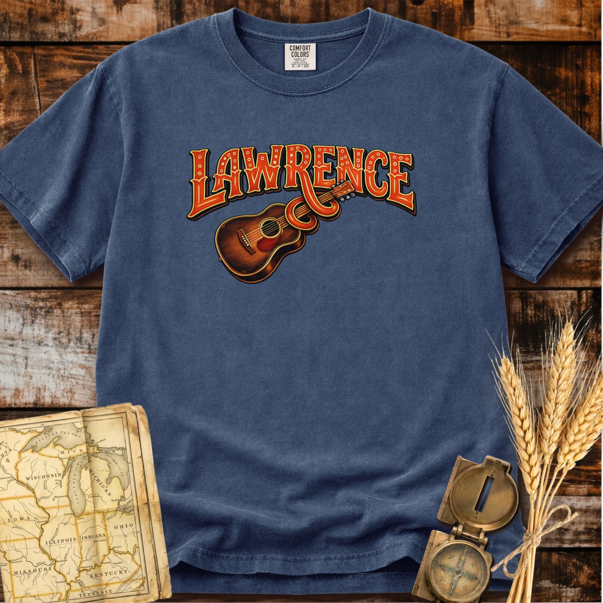 Lawrence Kansas | Live Music Town T-Shirt