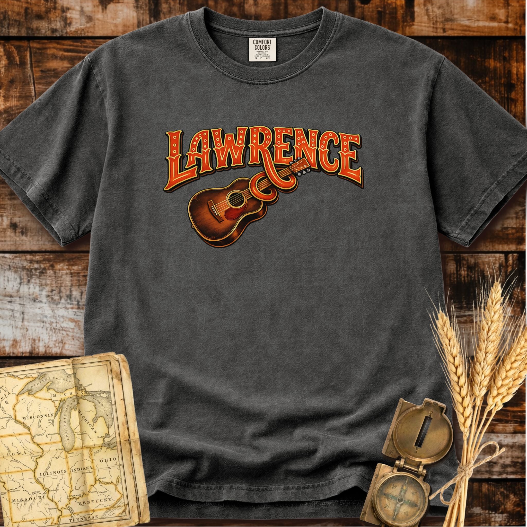 Lawrence Kansas | Live Music Town T-Shirt