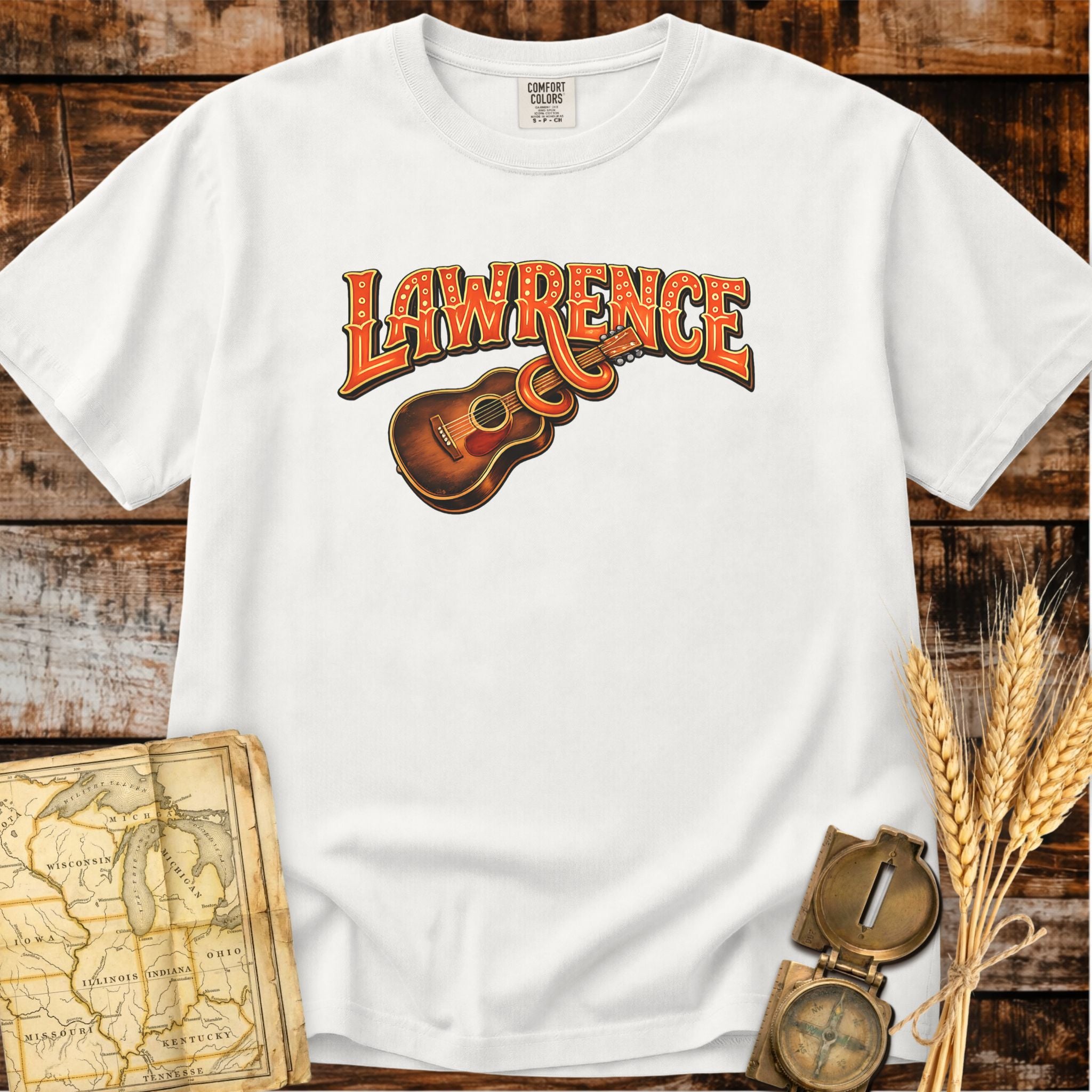 Lawrence Kansas | Live Music Town T-Shirt