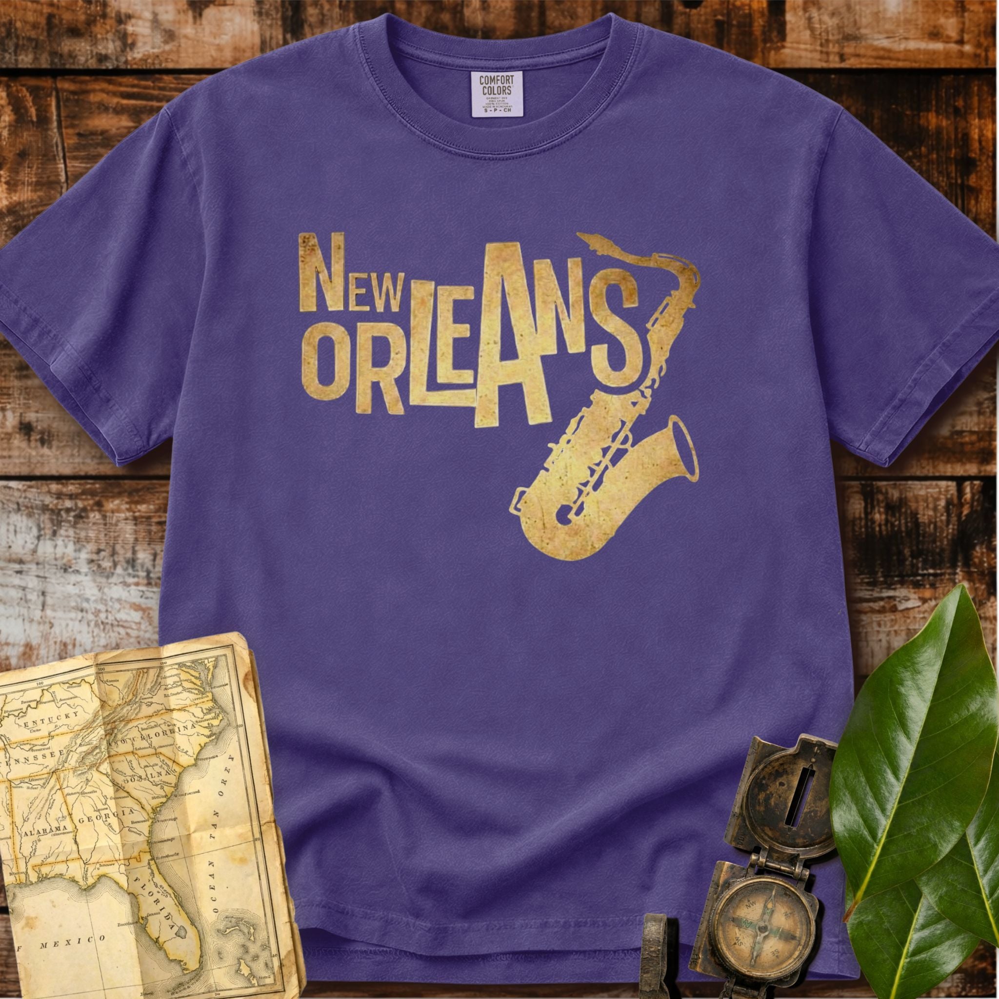 New Orleans Louisiana | Saxophone T-Shirt