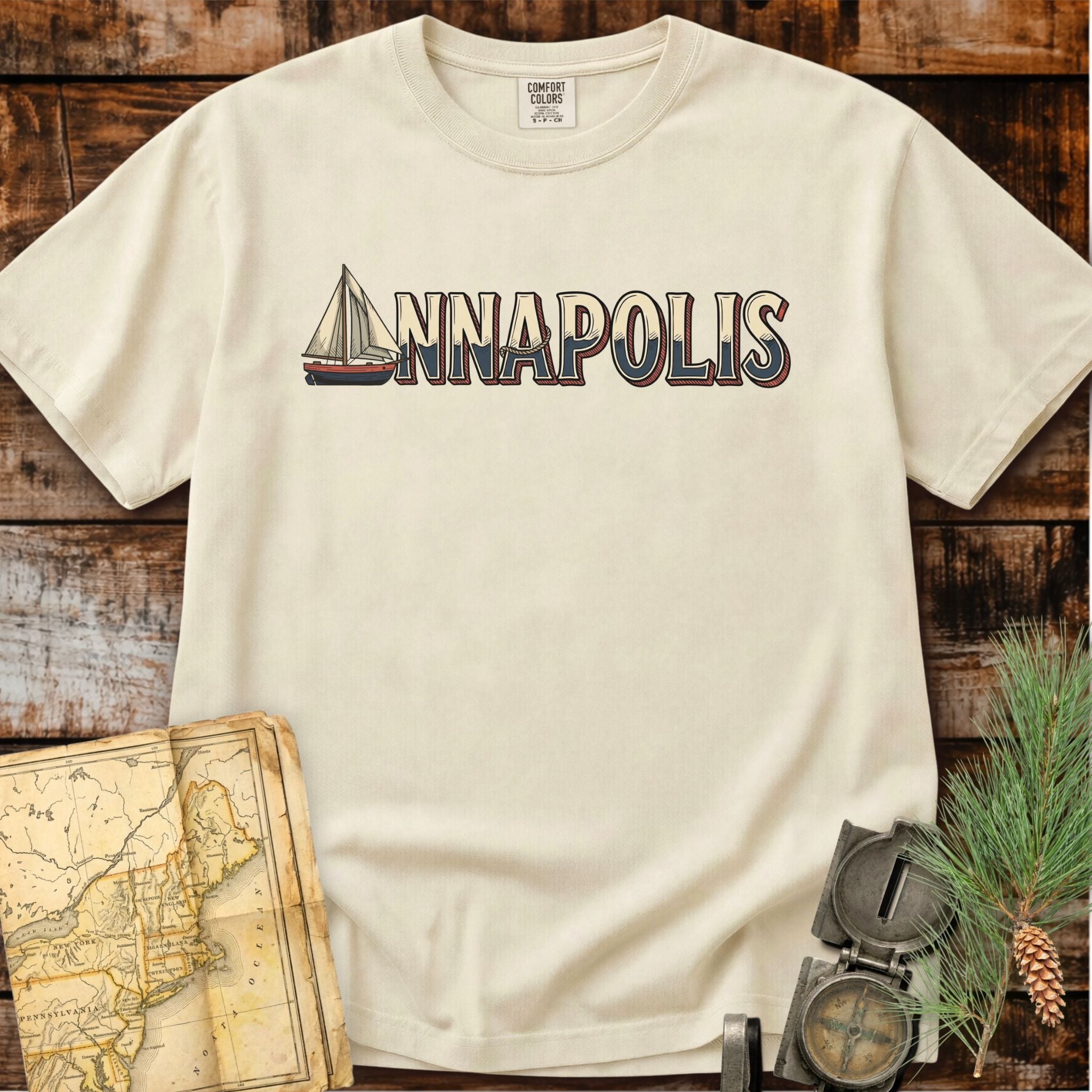 Annapolis Maryland | Sailboat T-Shirt