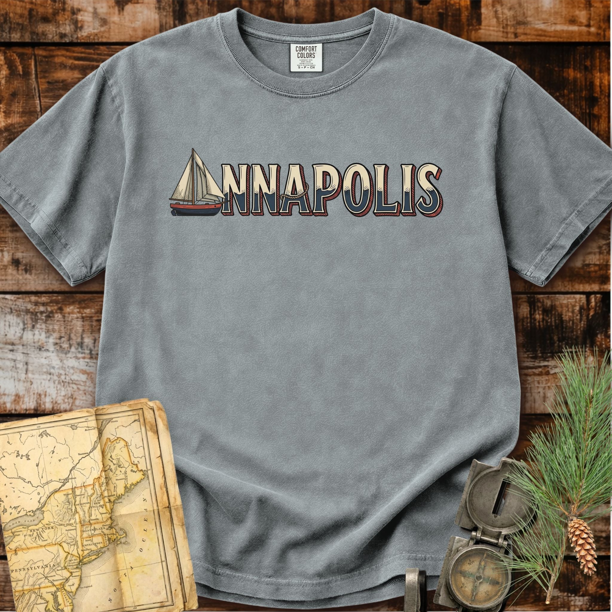 Annapolis Maryland | Sailboat T-Shirt