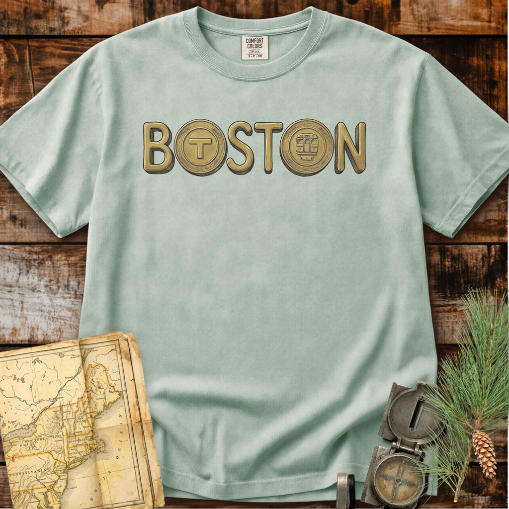 Boston Massachusetts | MBTA Transit Token Shirt