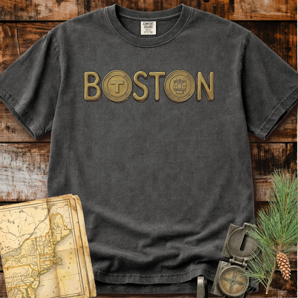 Boston Massachusetts | MBTA Transit Token Shirt