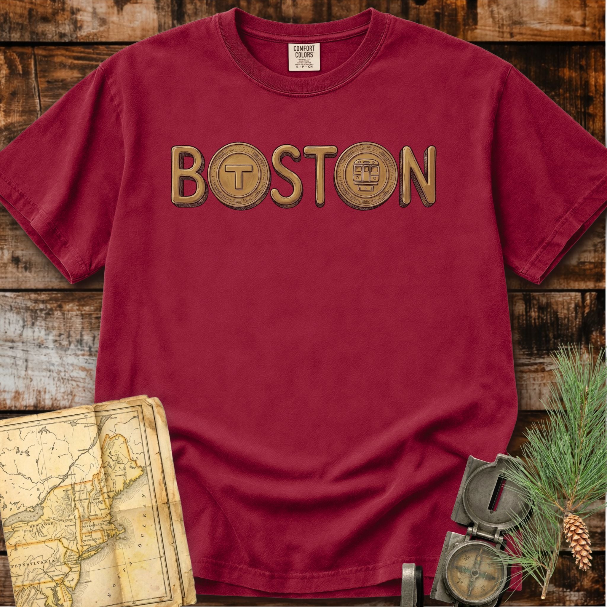 Boston Massachusetts | MBTA Transit Token Shirt