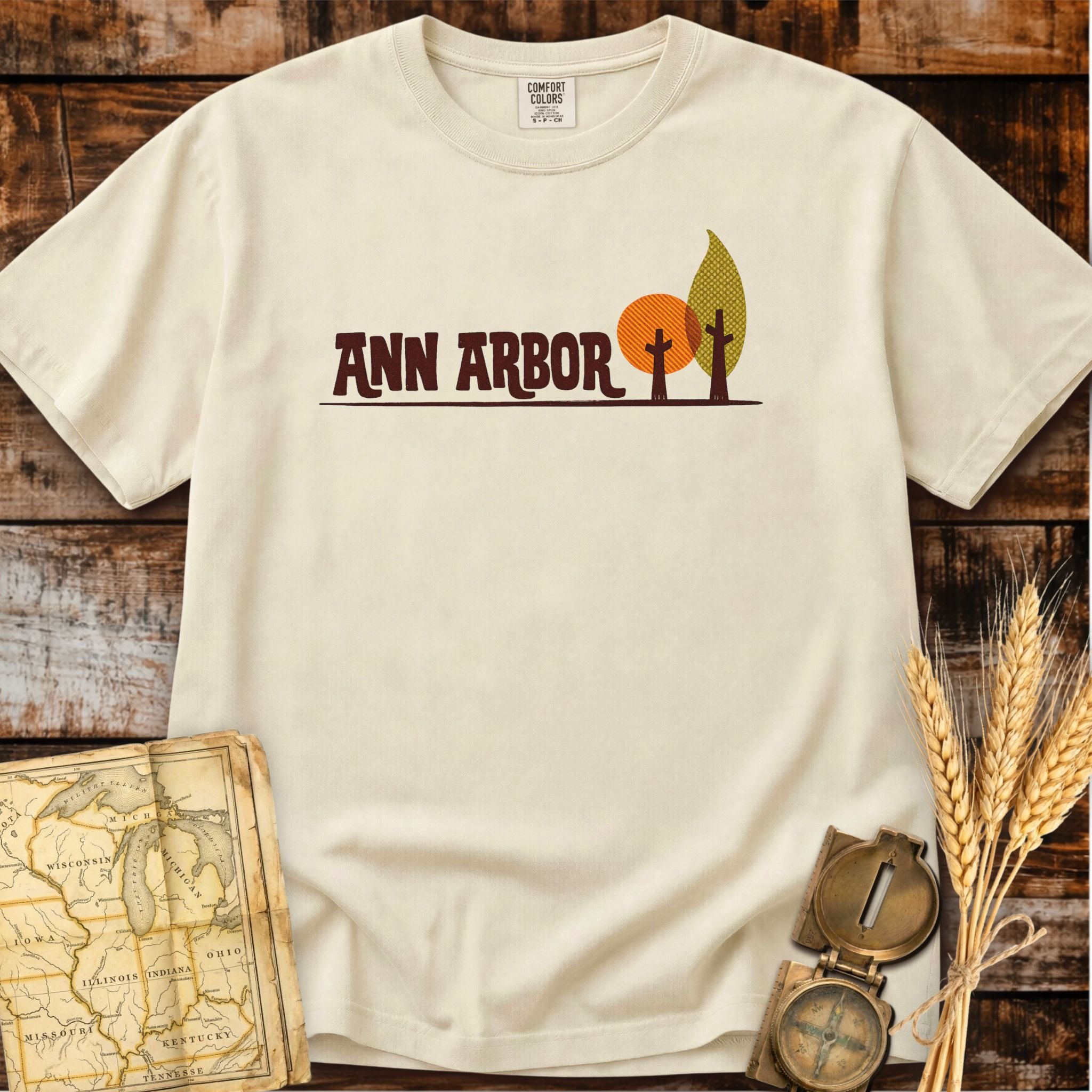 Ann Arbor Michigan | Two Trees T-Shirt