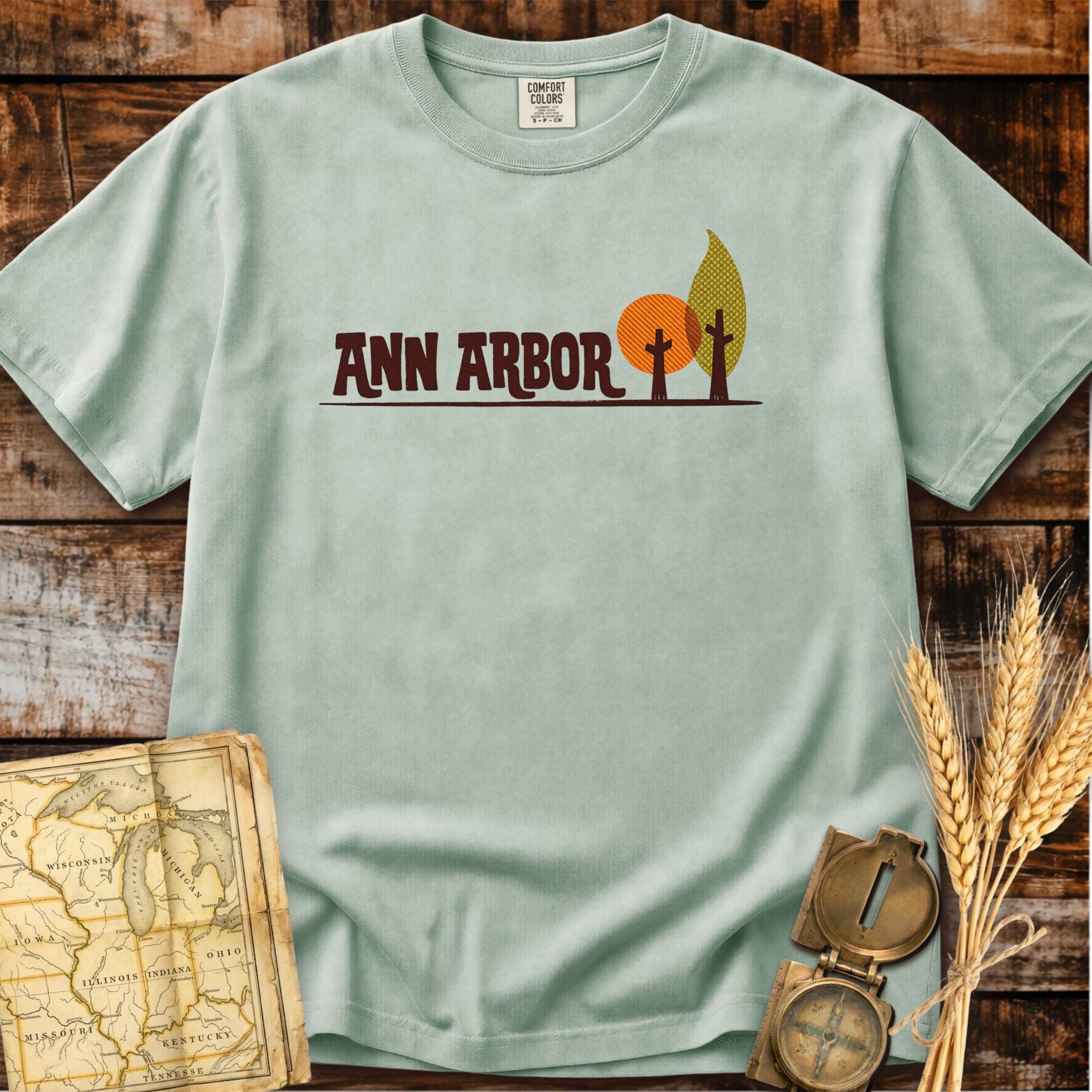 Ann Arbor Michigan | Two Trees T-Shirt