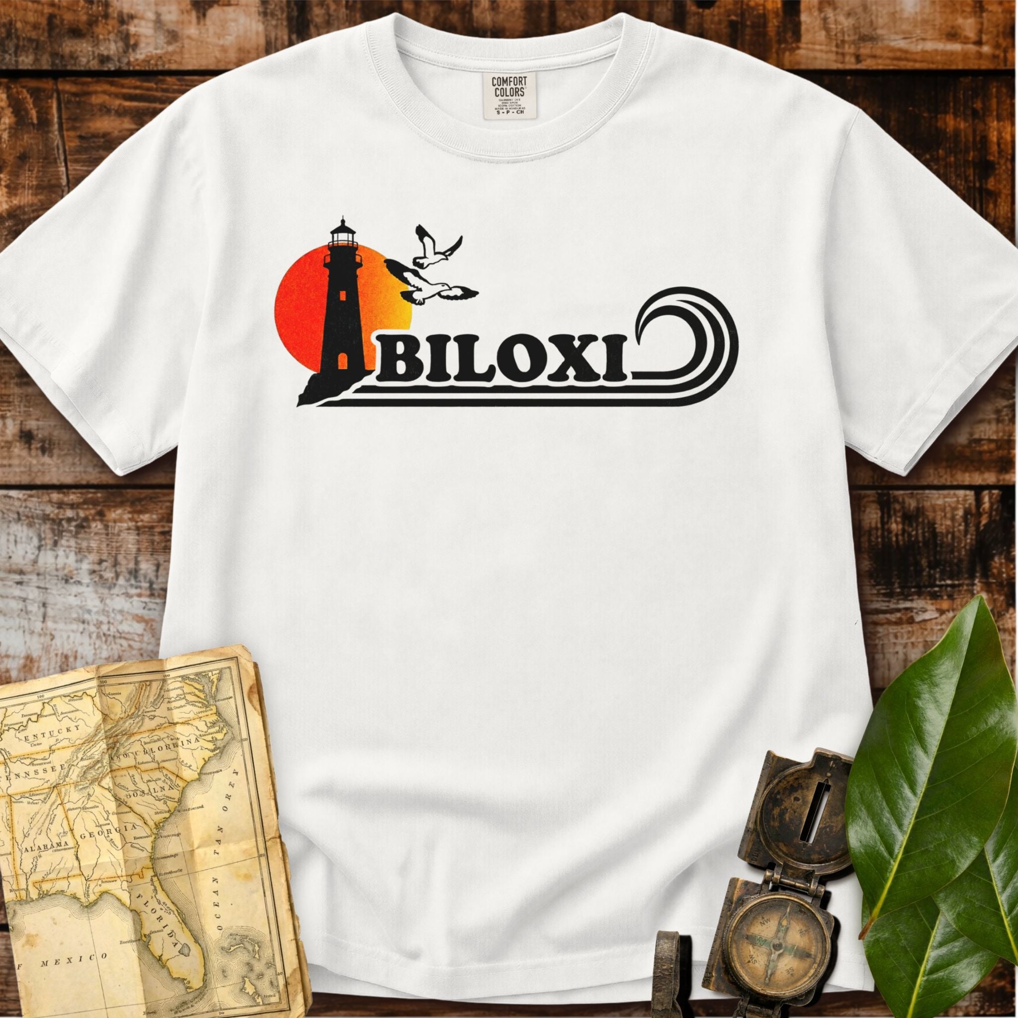 Biloxi Mississippi | Retro Lighthouse T-Shirt