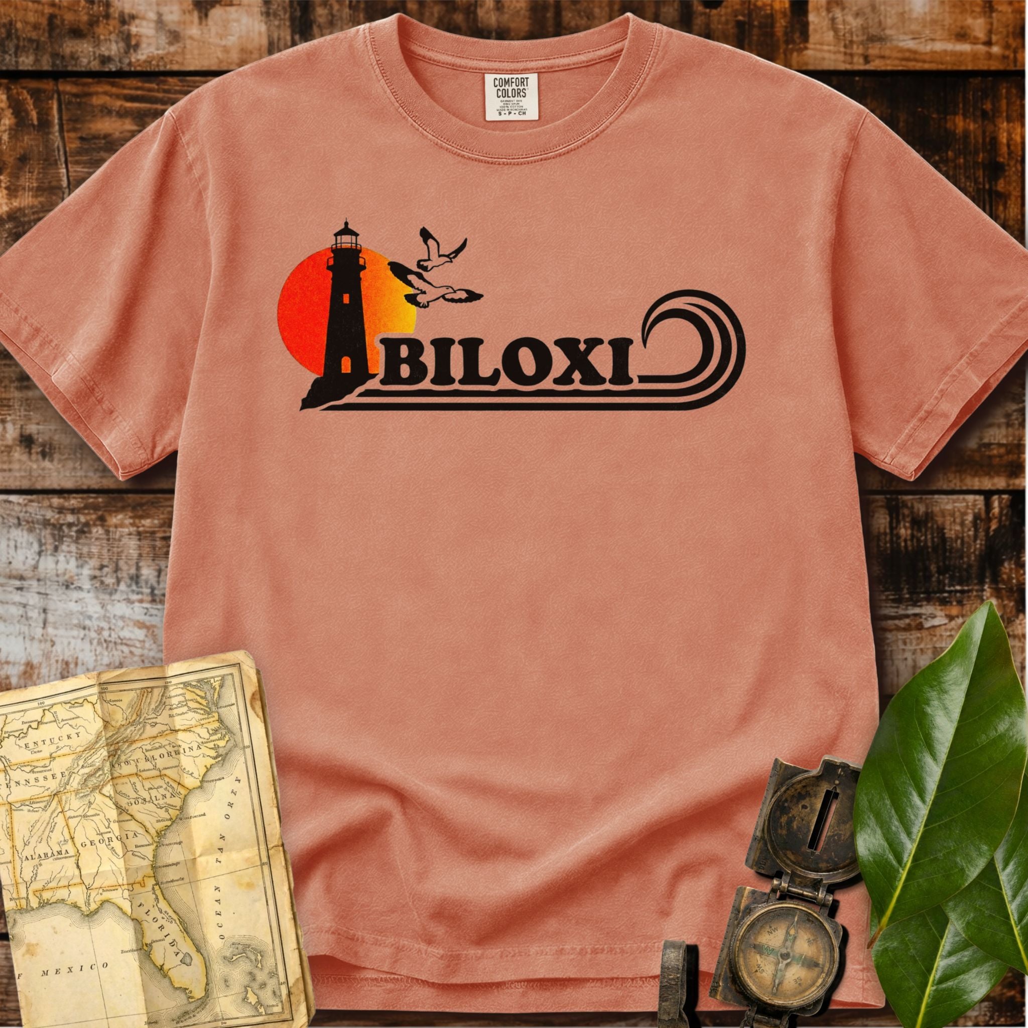 Biloxi Mississippi | Retro Lighthouse T-Shirt