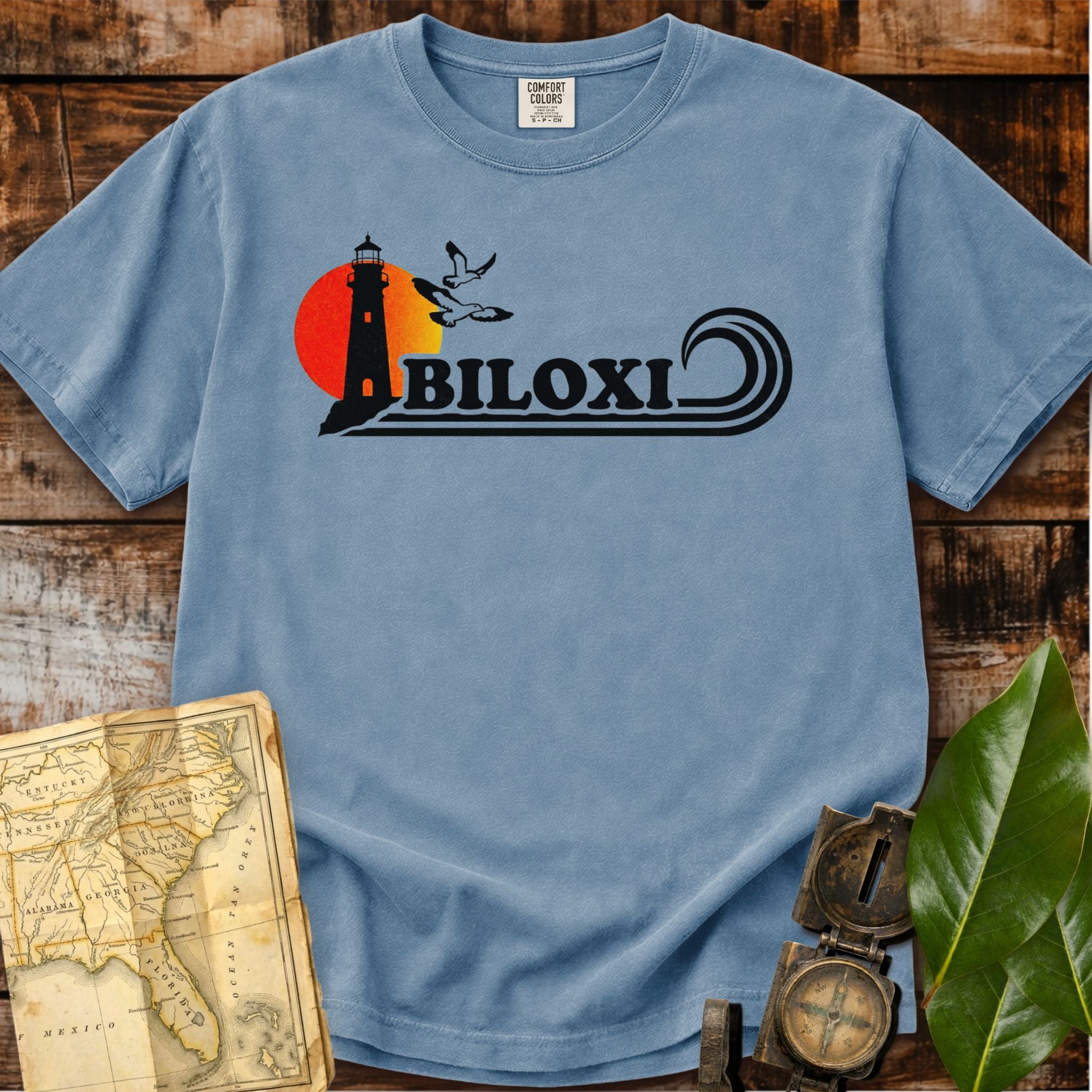 Biloxi Mississippi | Retro Lighthouse T-Shirt