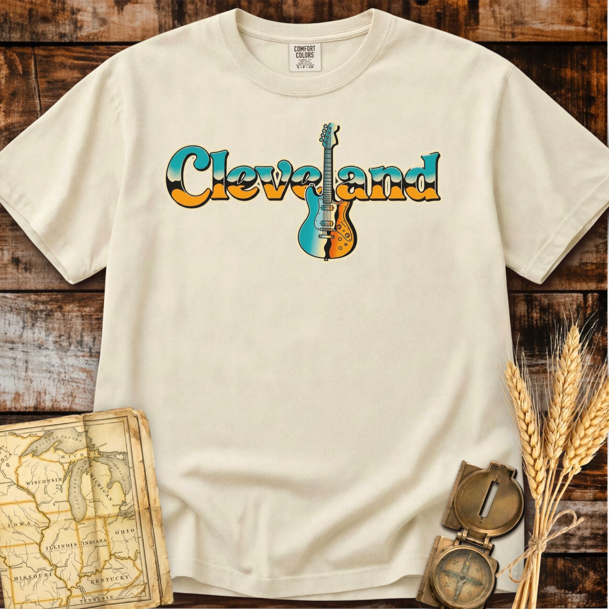 Cleveland Ohio | Rock Guitar T-Shirt