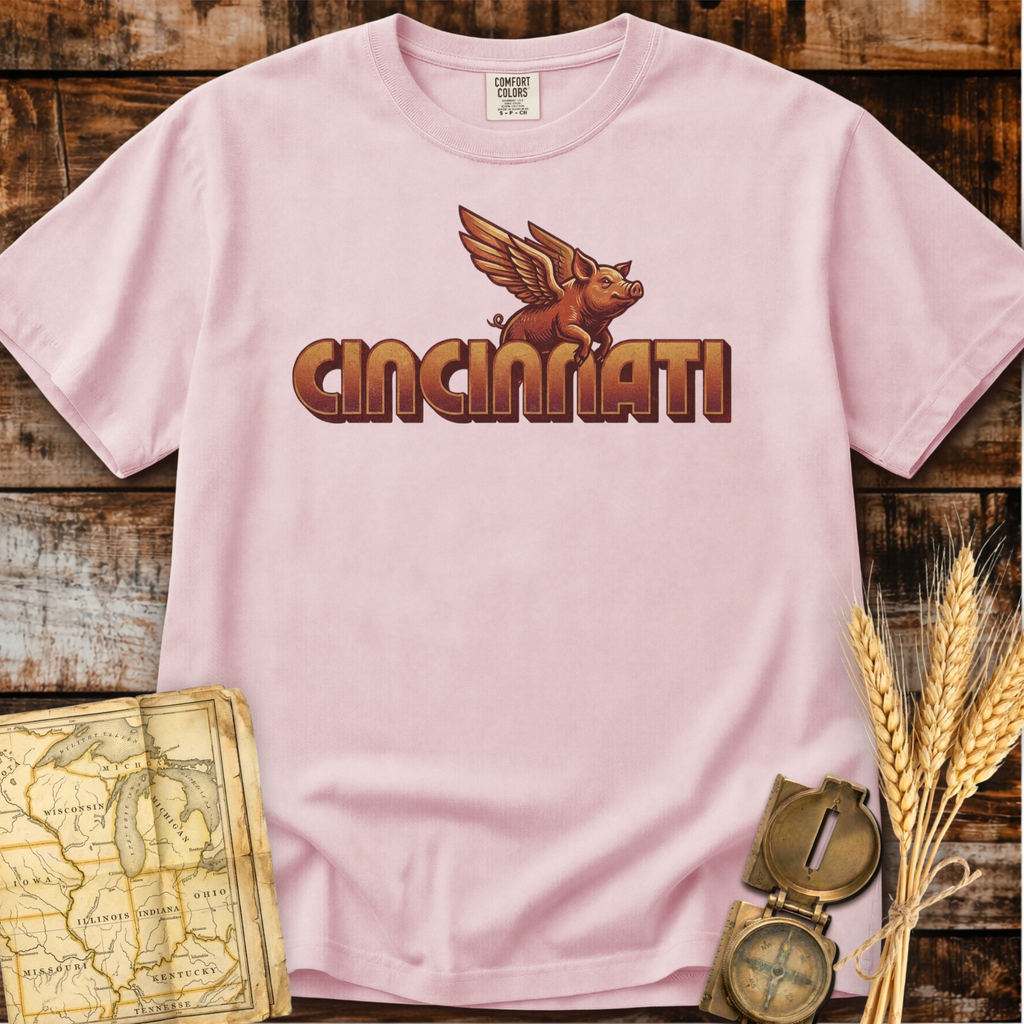 Cincinnati Ohio | Flying Pig T-Shirt