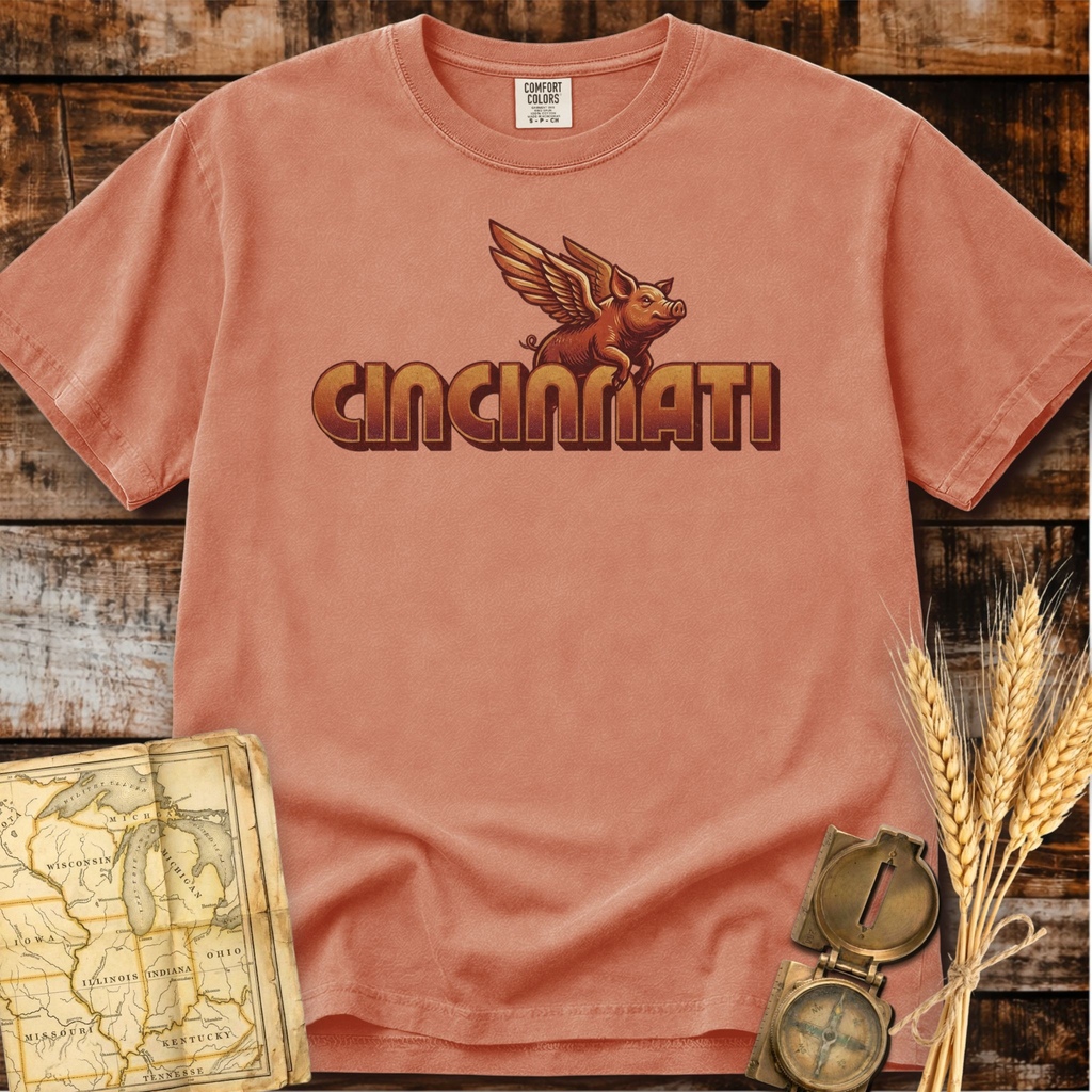 Cincinnati Ohio | Flying Pig T-Shirt