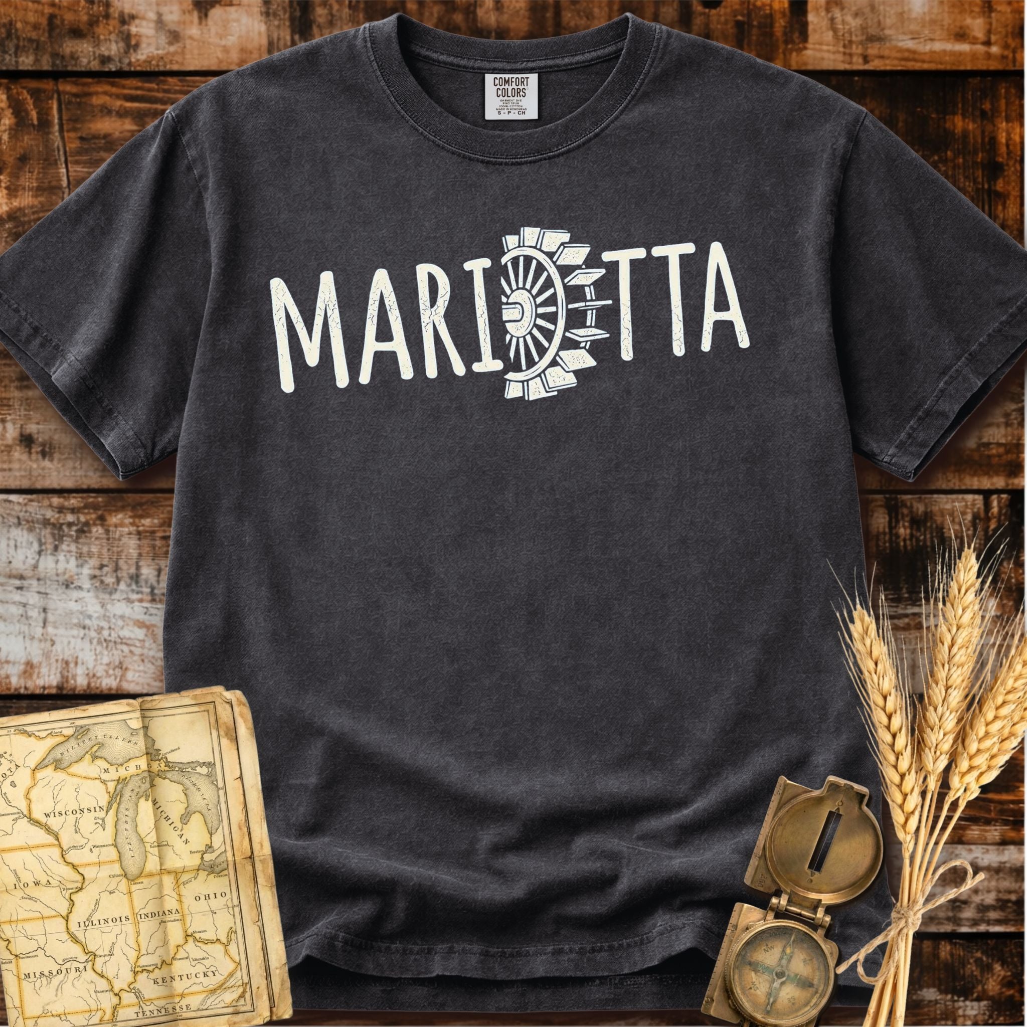 Marietta Ohio | Paddlewheel Riverboat T-Shirt