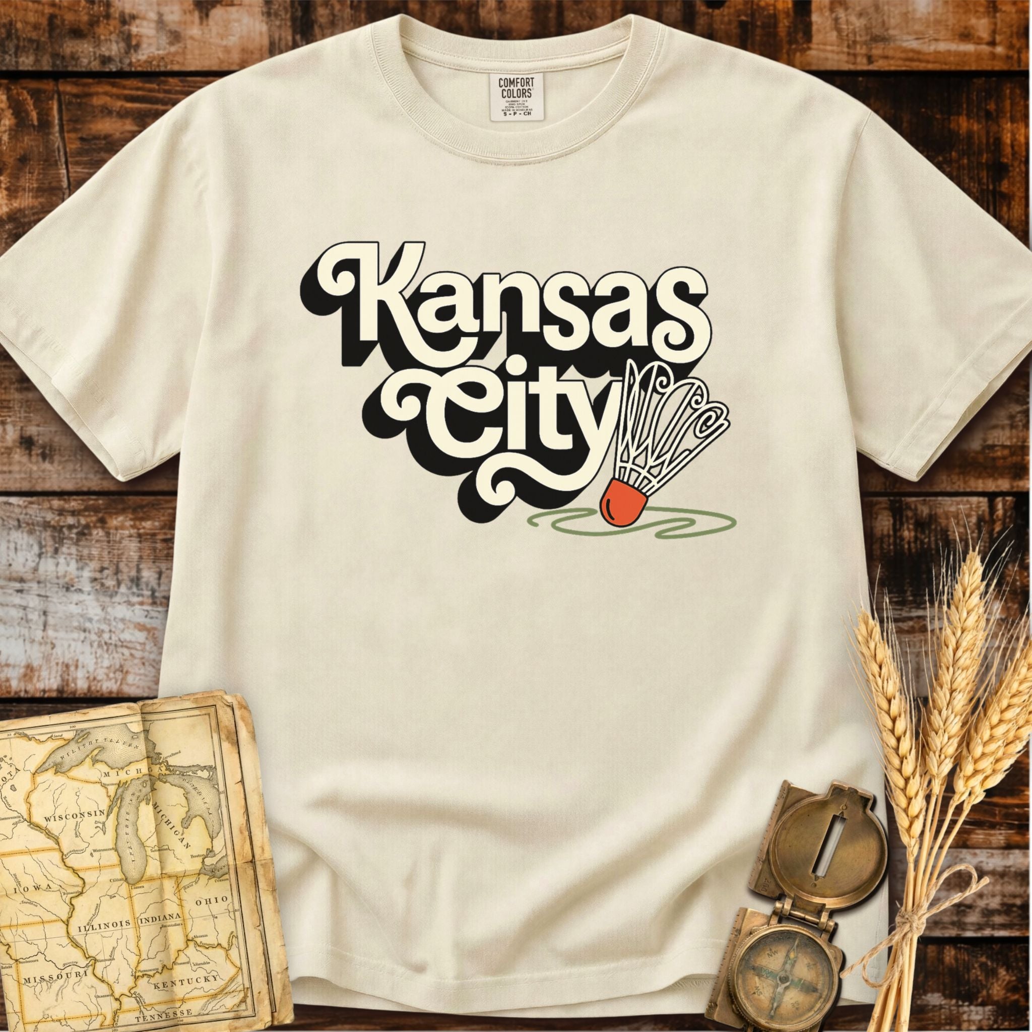 Kansas City Missouri | Shuttlecock T-Shirt