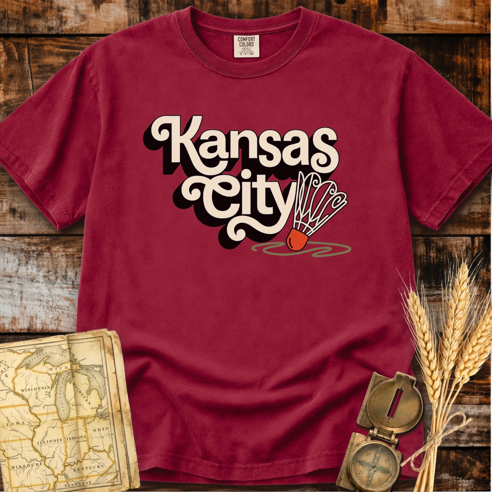 Kansas City Missouri | Shuttlecock T-Shirt