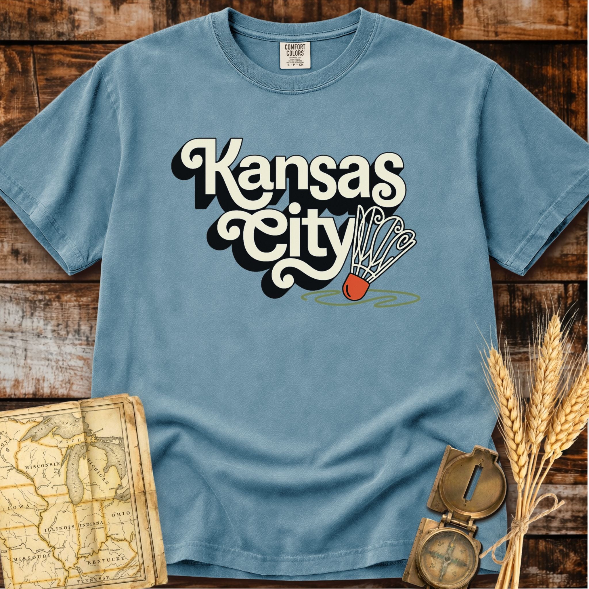 Kansas City Missouri | Shuttlecock T-Shirt