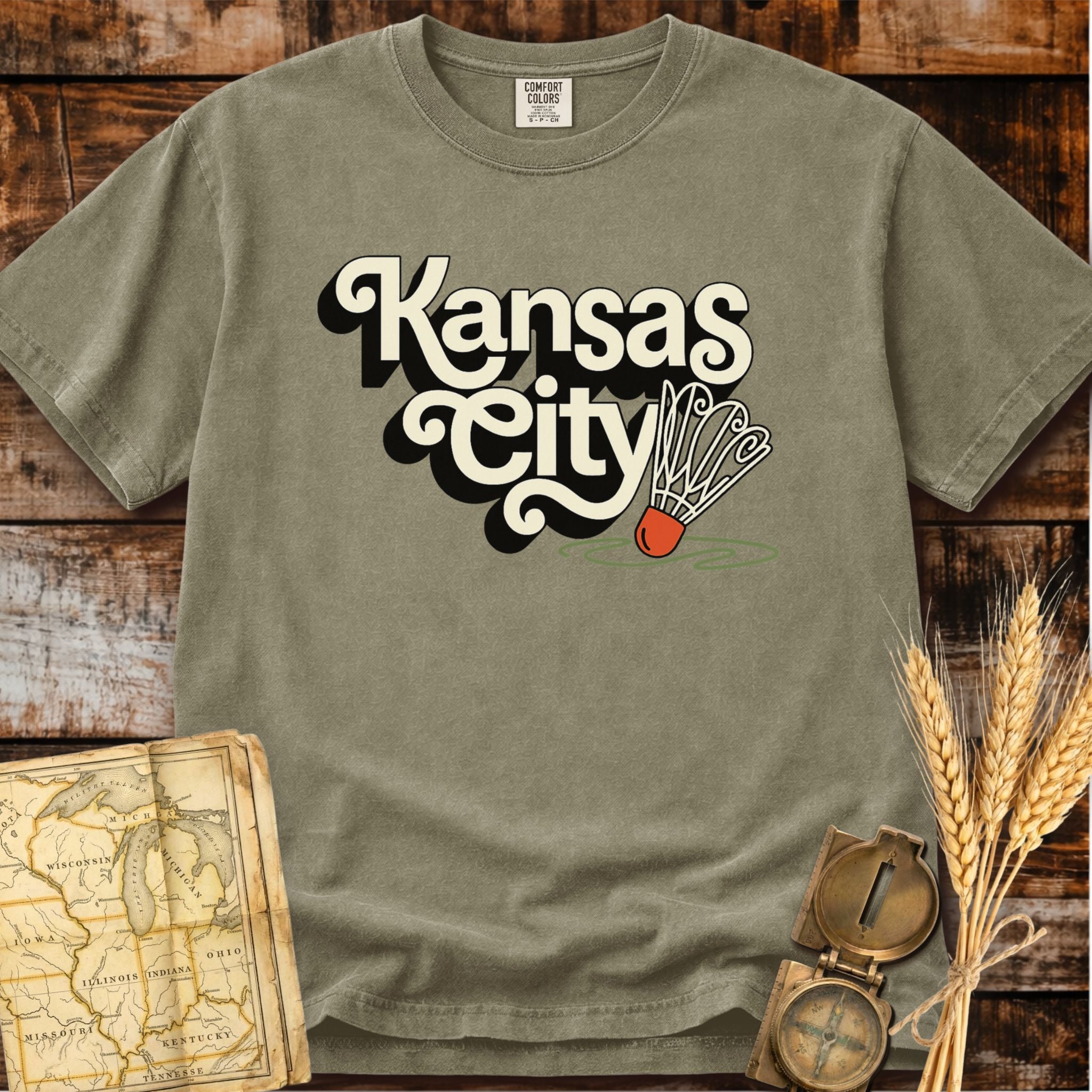 Kansas City Missouri | Shuttlecock T-Shirt