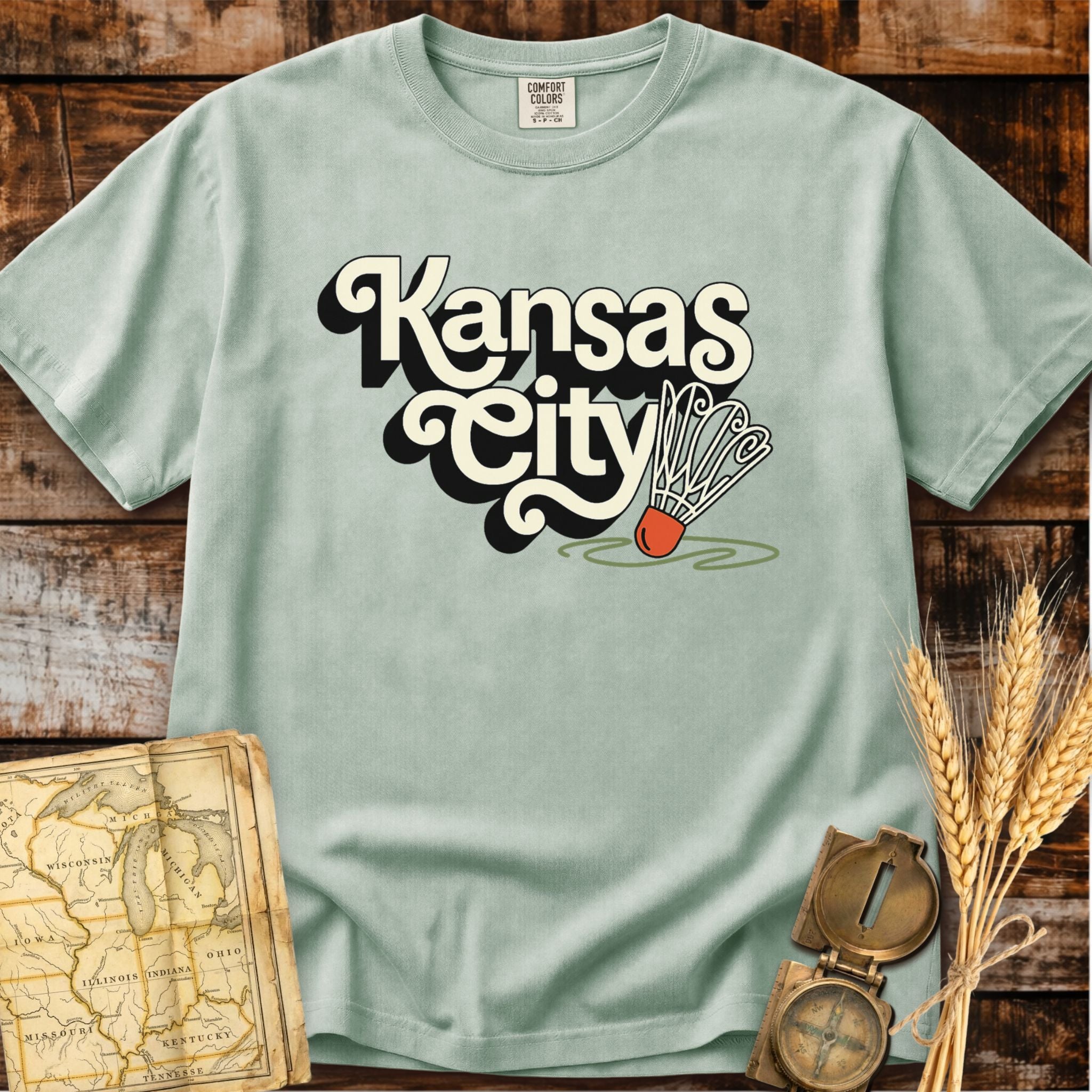 Kansas City Missouri | Shuttlecock T-Shirt