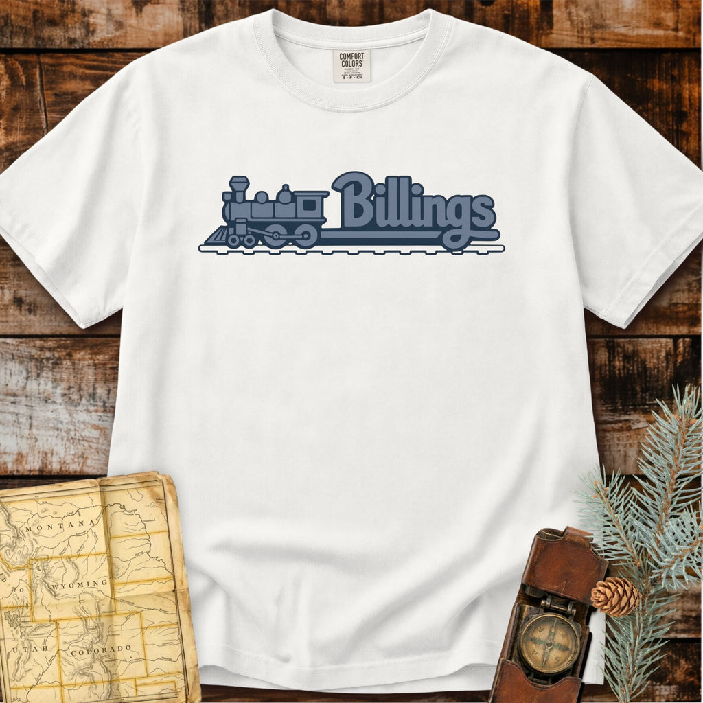 Billings Montana | Retro Locomotive T-Shirt