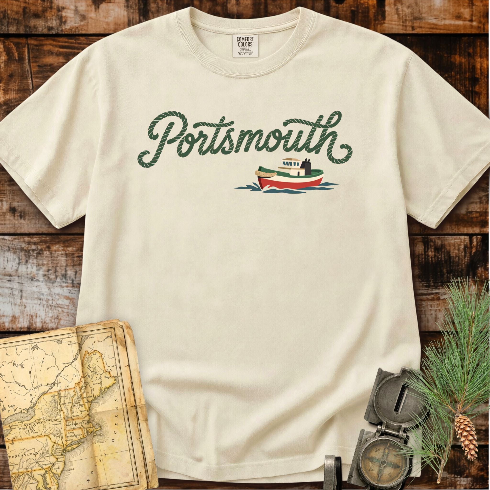 Portsmouth New Hampshire | Tugboat T-Shirt