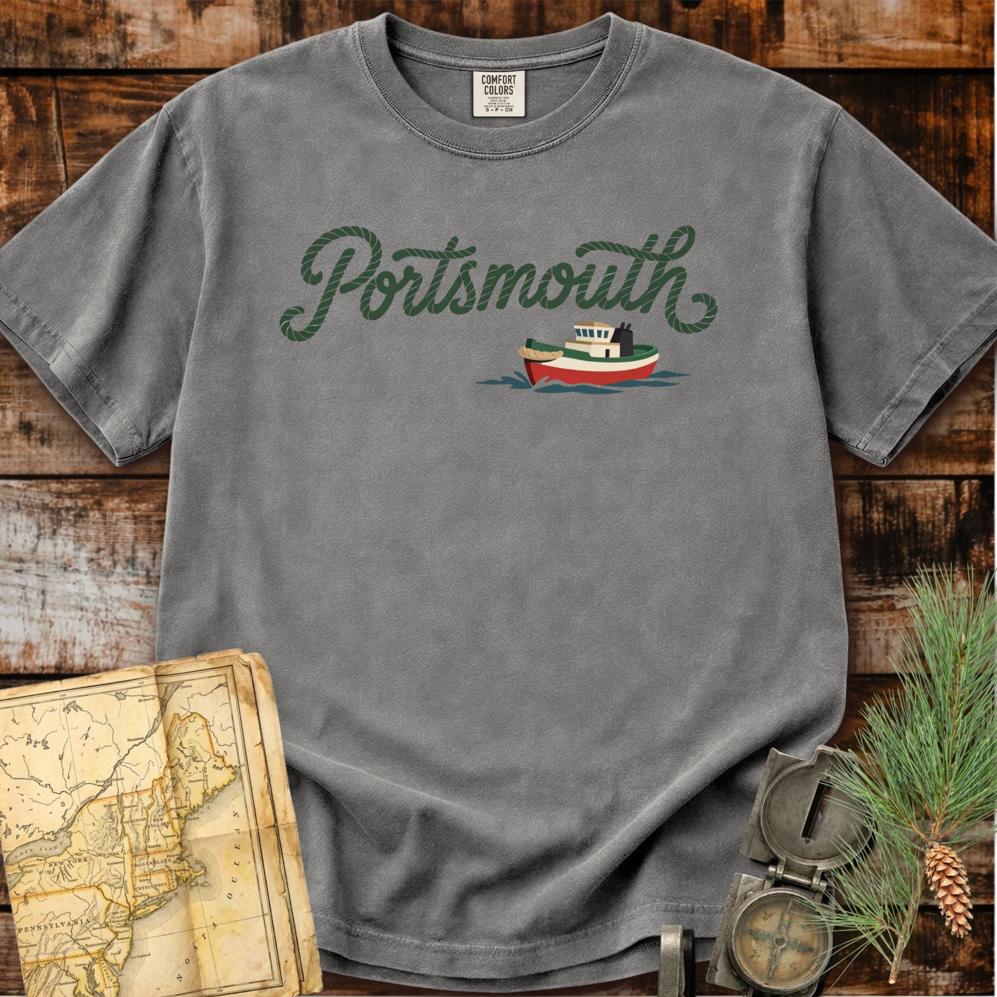 Portsmouth New Hampshire | Tugboat T-Shirt