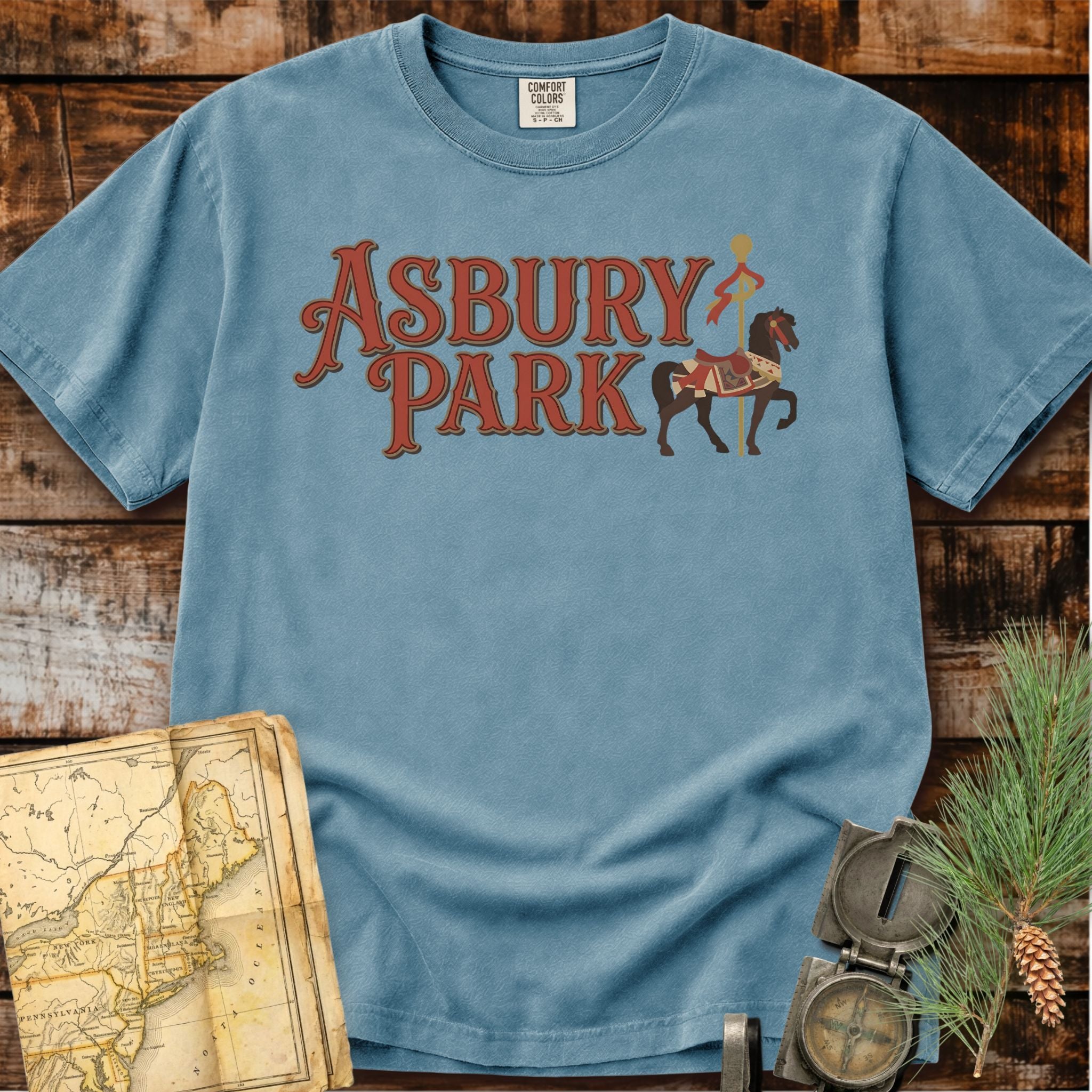 Asbury Park New Jersey | Carousel Horse T-Shirt